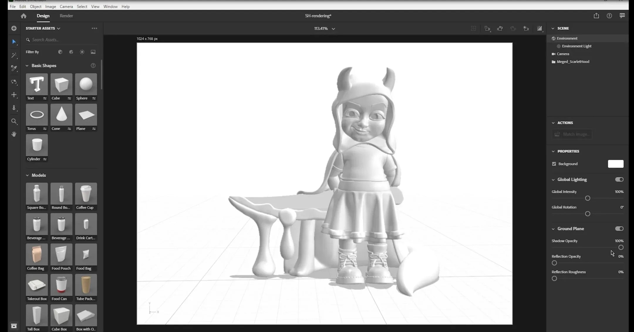 Rendering for 3D Product Design Using Adobe Dimension & Photoshop