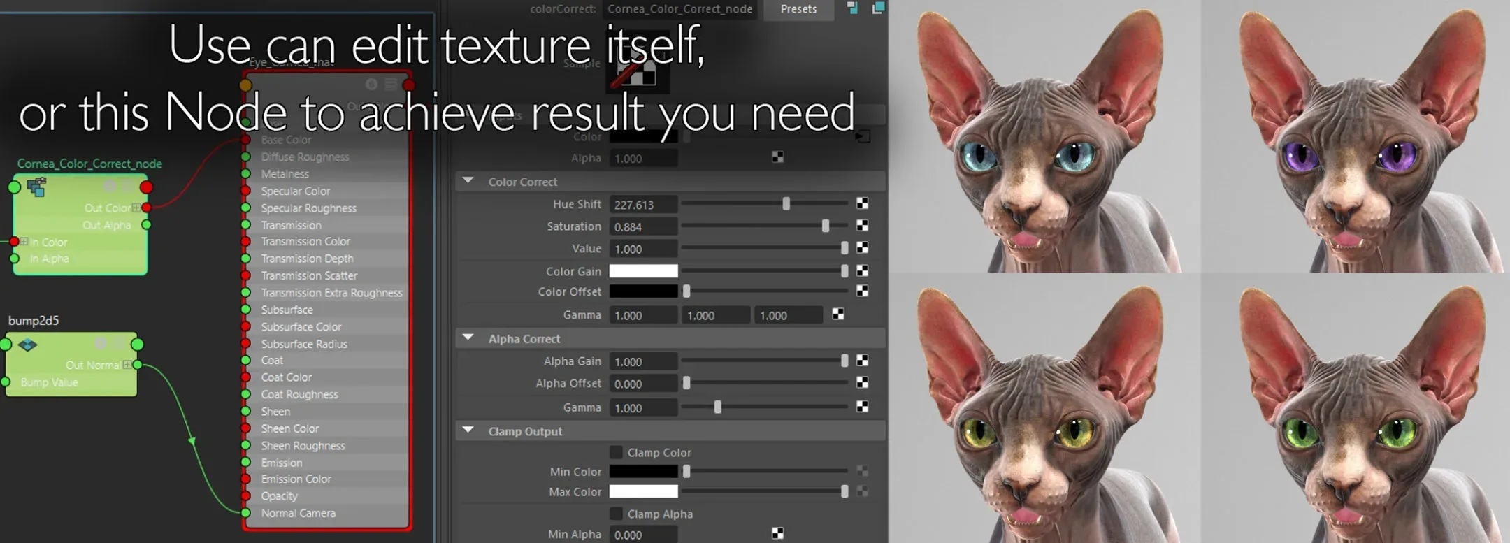 Sphynx Cat Black Rigged