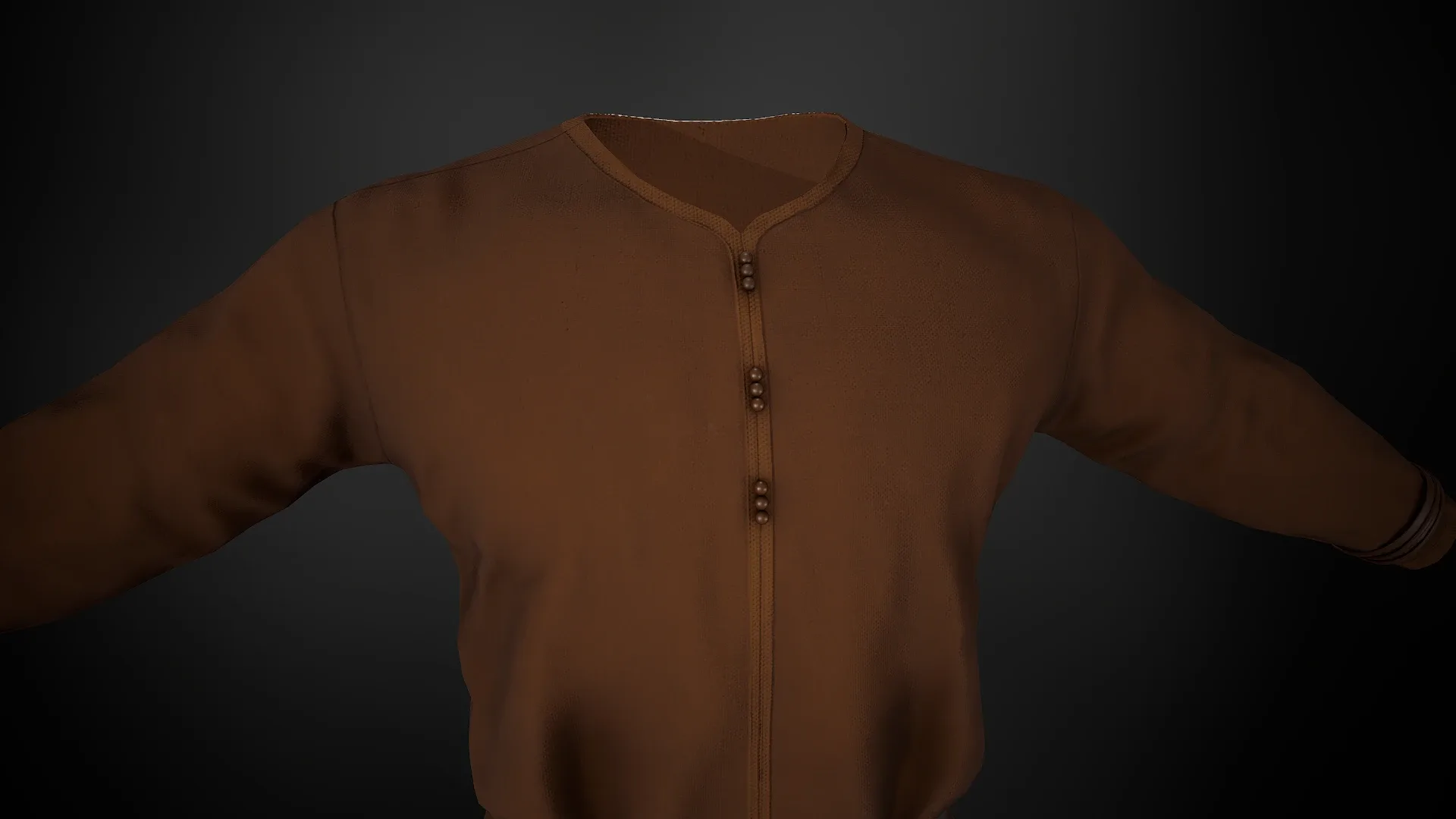 Brown Medieval Top