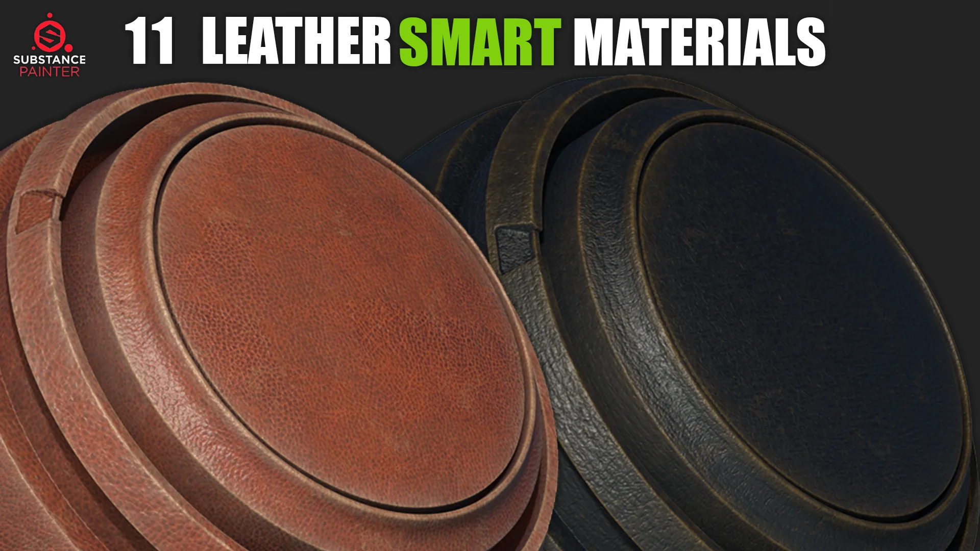 11 Leather Smart Materials Vol. 2 (Substance Painter)