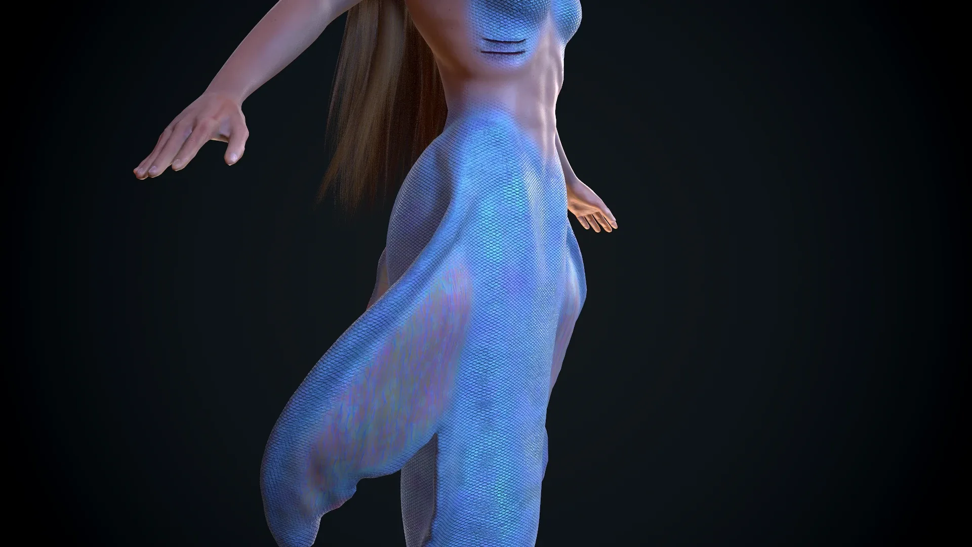 Rigged Mermaid