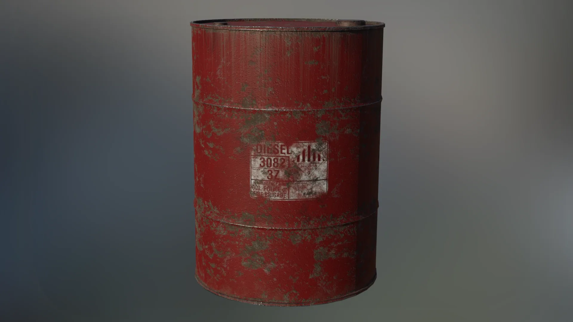 Industrial Oil Storage Drums - Red