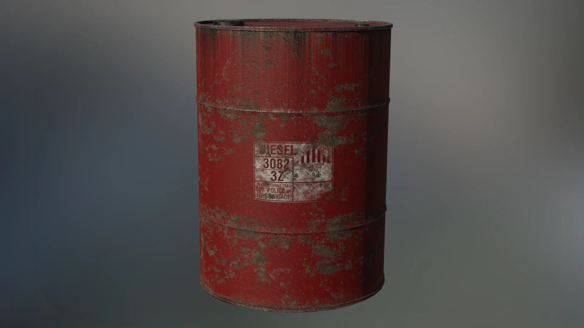 Industrial Oil Storage Drums - Red