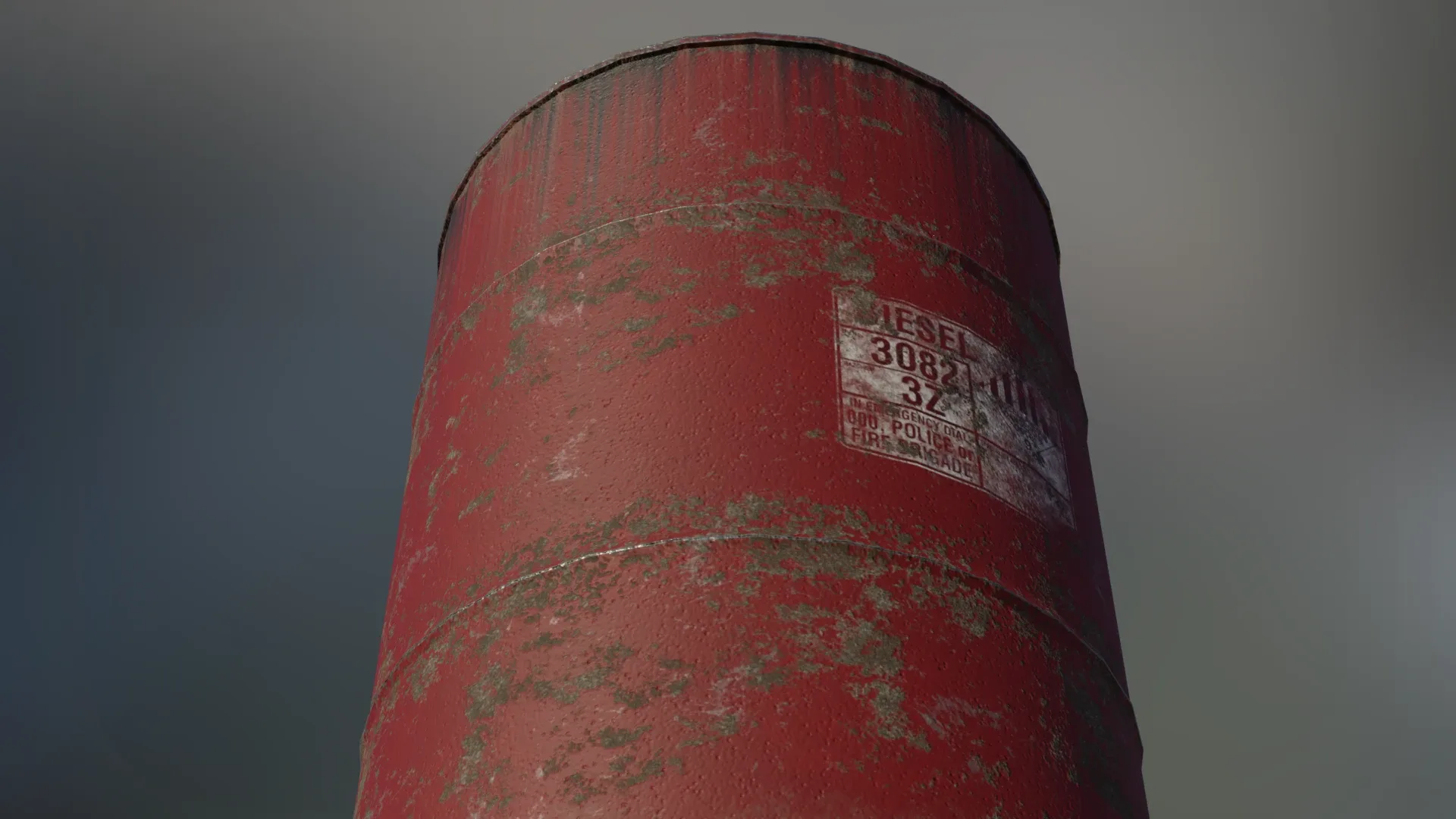 Industrial Oil Storage Drums - Red