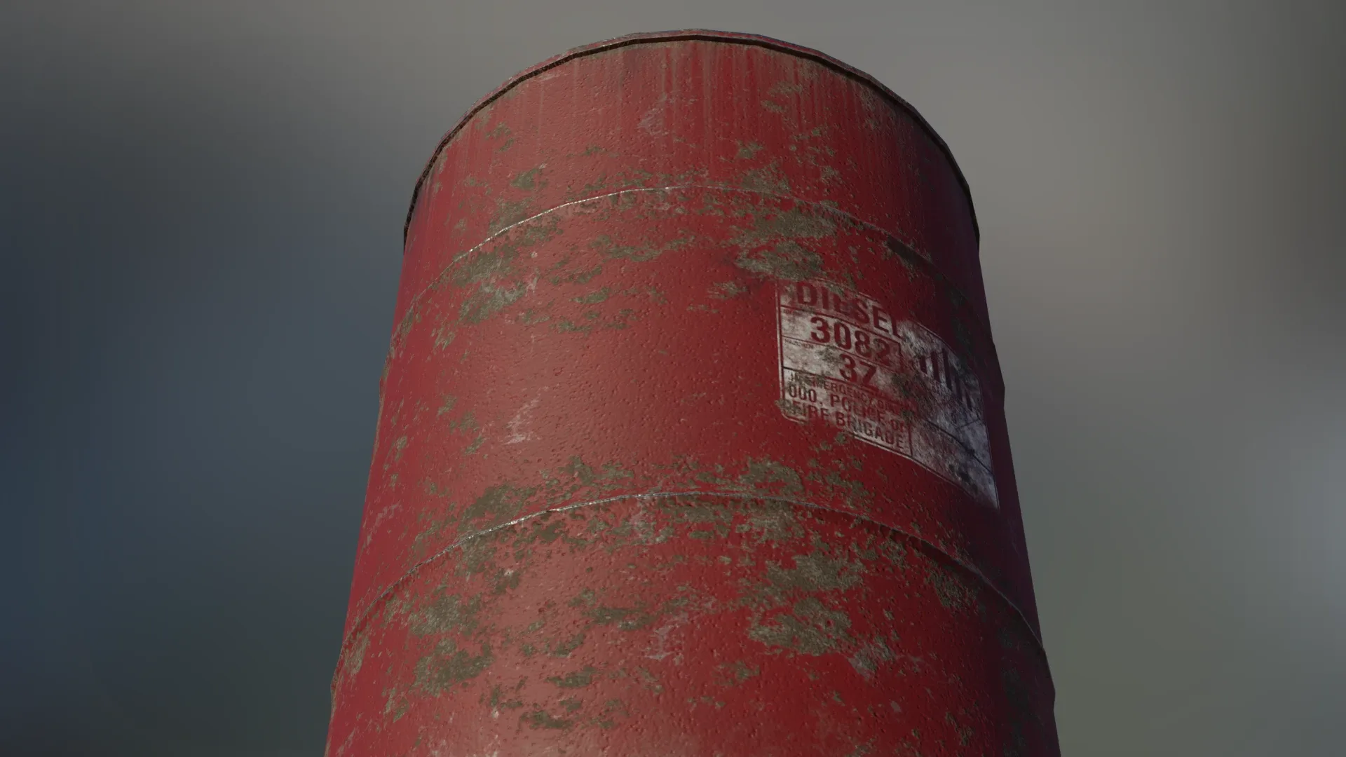 Industrial Oil Storage Drums - Red