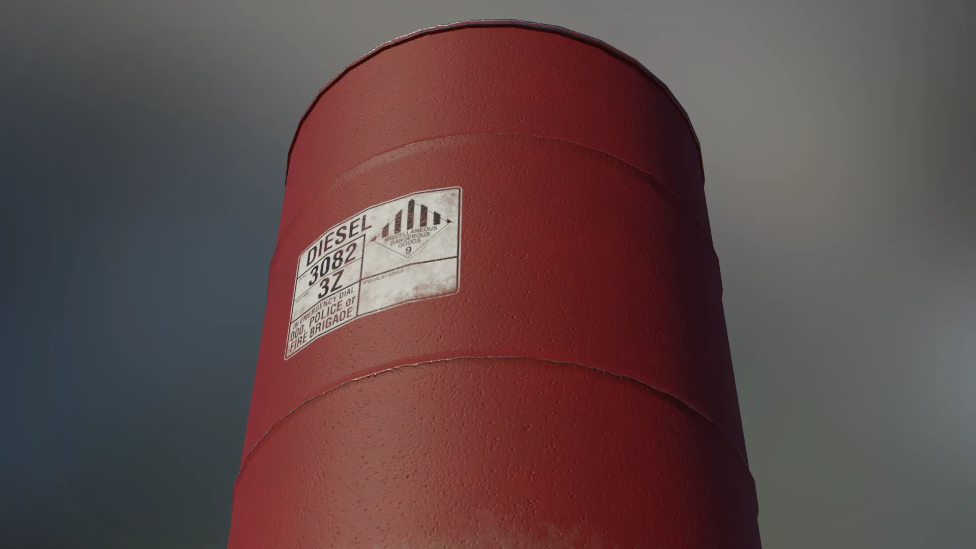 Industrial Oil Storage Drums - Red