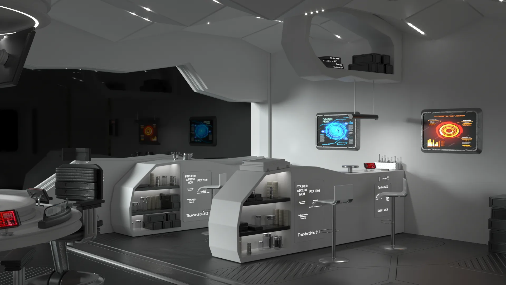 Sci-Fi Interior Station