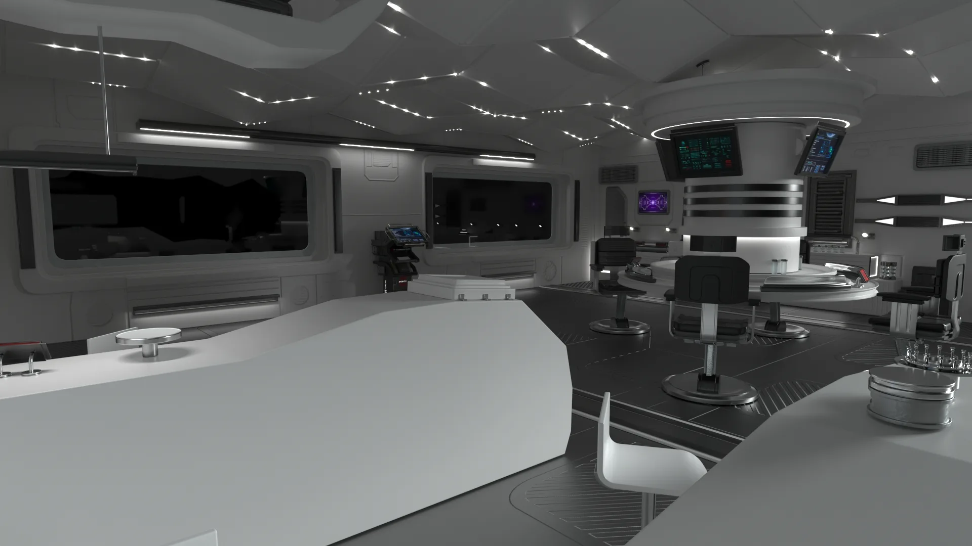 Sci-Fi Interior Station