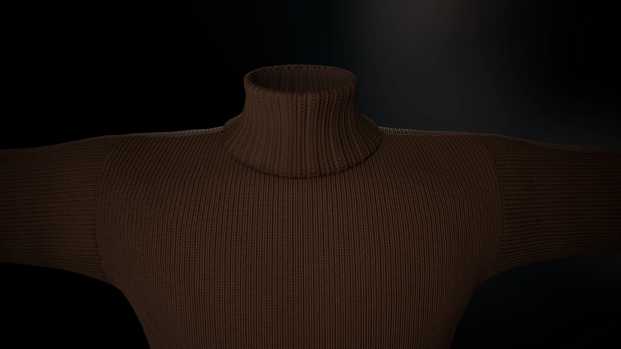 Brown Winter Turtleneck