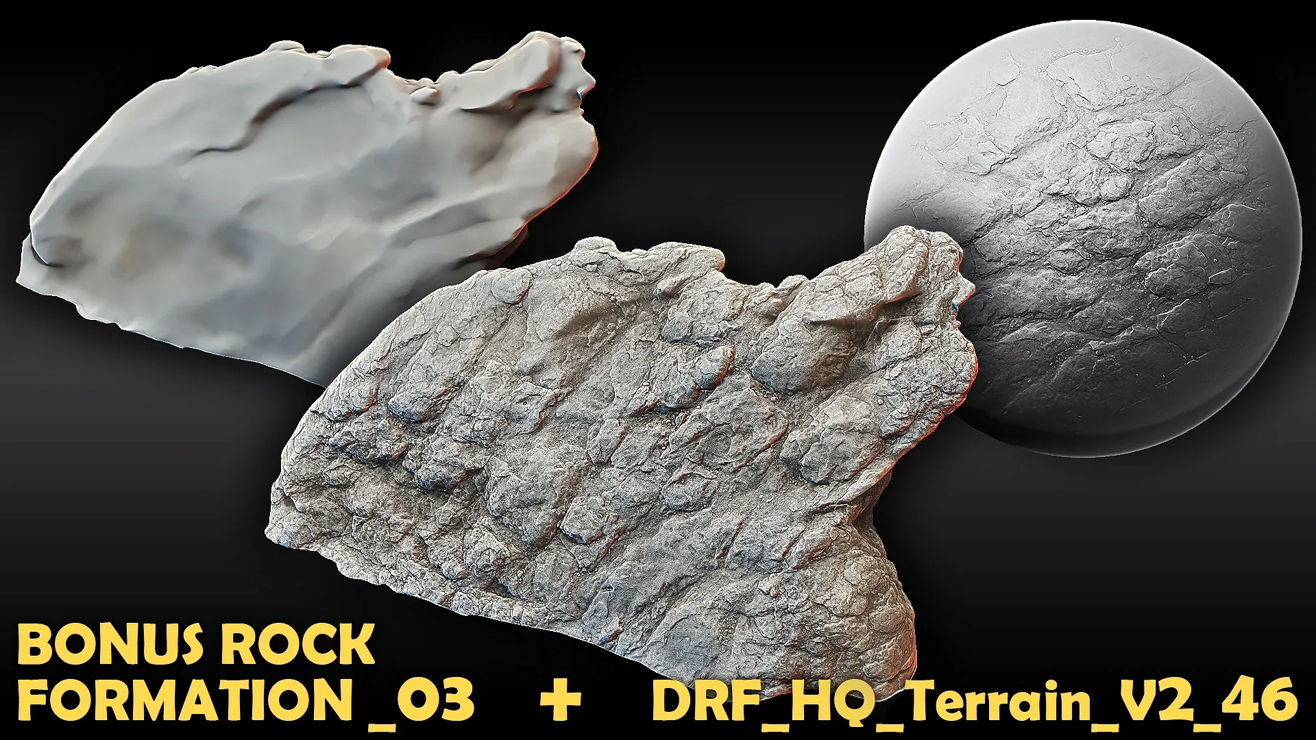 Ultra HQ Terrain / Rock Seamless Sculpt Zbrush brushes + Alphas (Blender, Substance, etc.) Vol.2