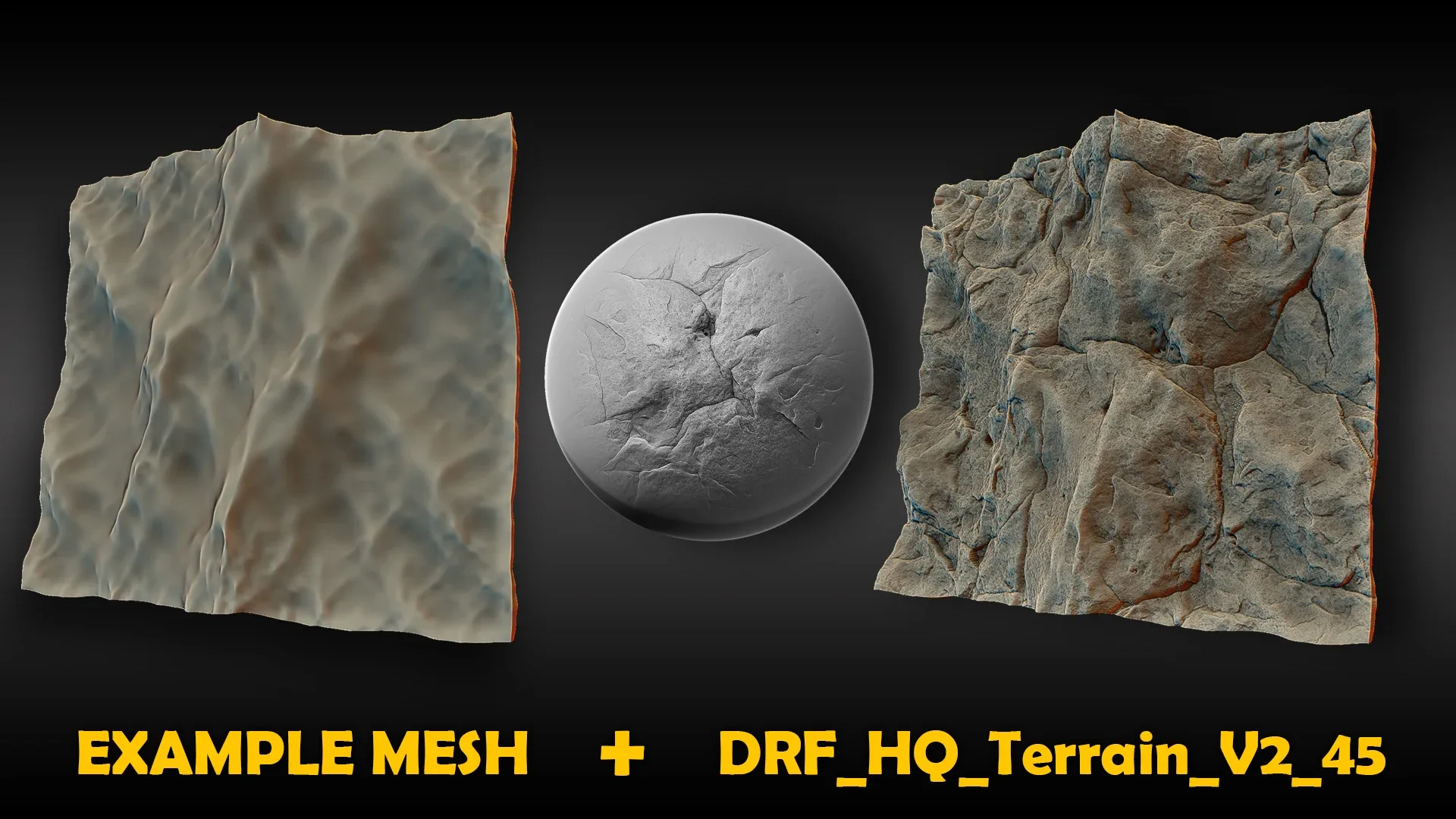 Ultra HQ Terrain / Rock Seamless Sculpt Zbrush brushes + Alphas (Blender, Substance, etc.) Vol.2