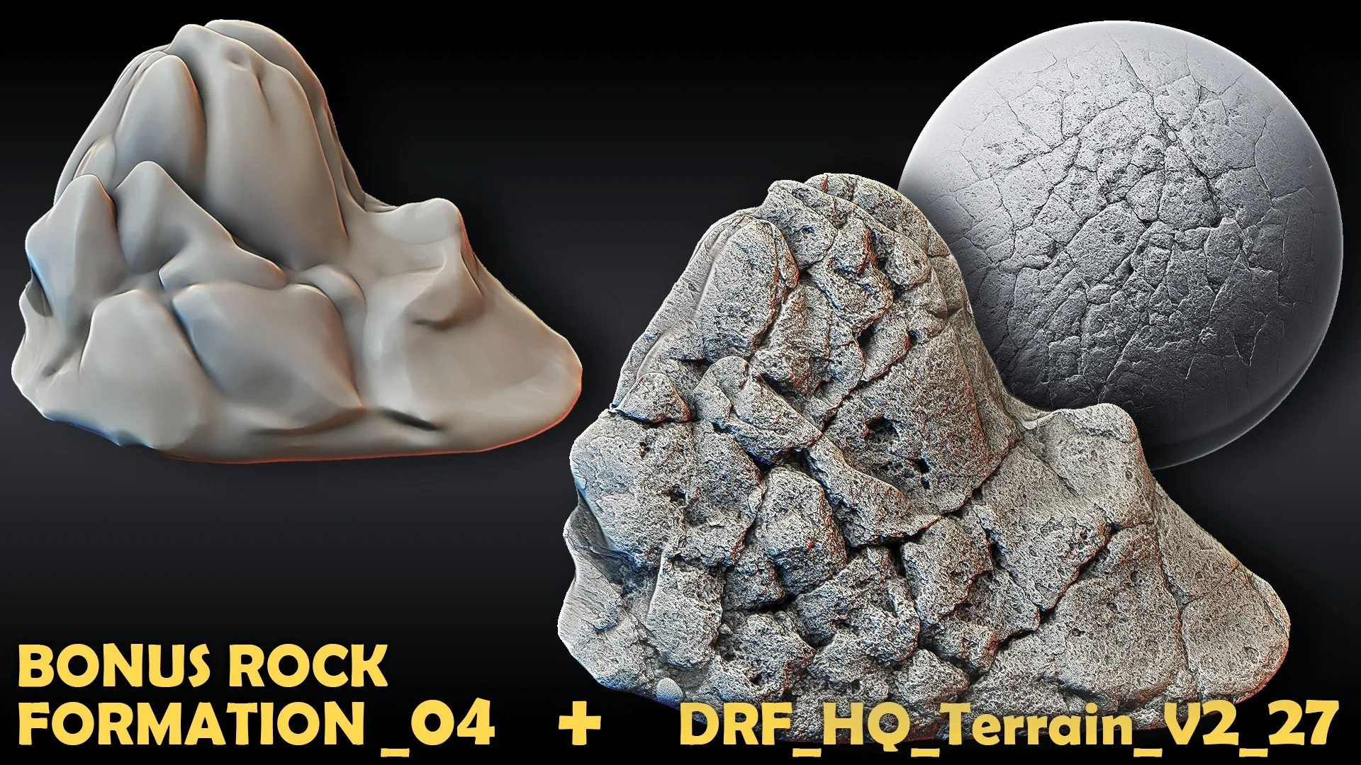 Ultra HQ Terrain / Rock Seamless Sculpt Zbrush brushes + Alphas (Blender, Substance, etc.) Vol.2