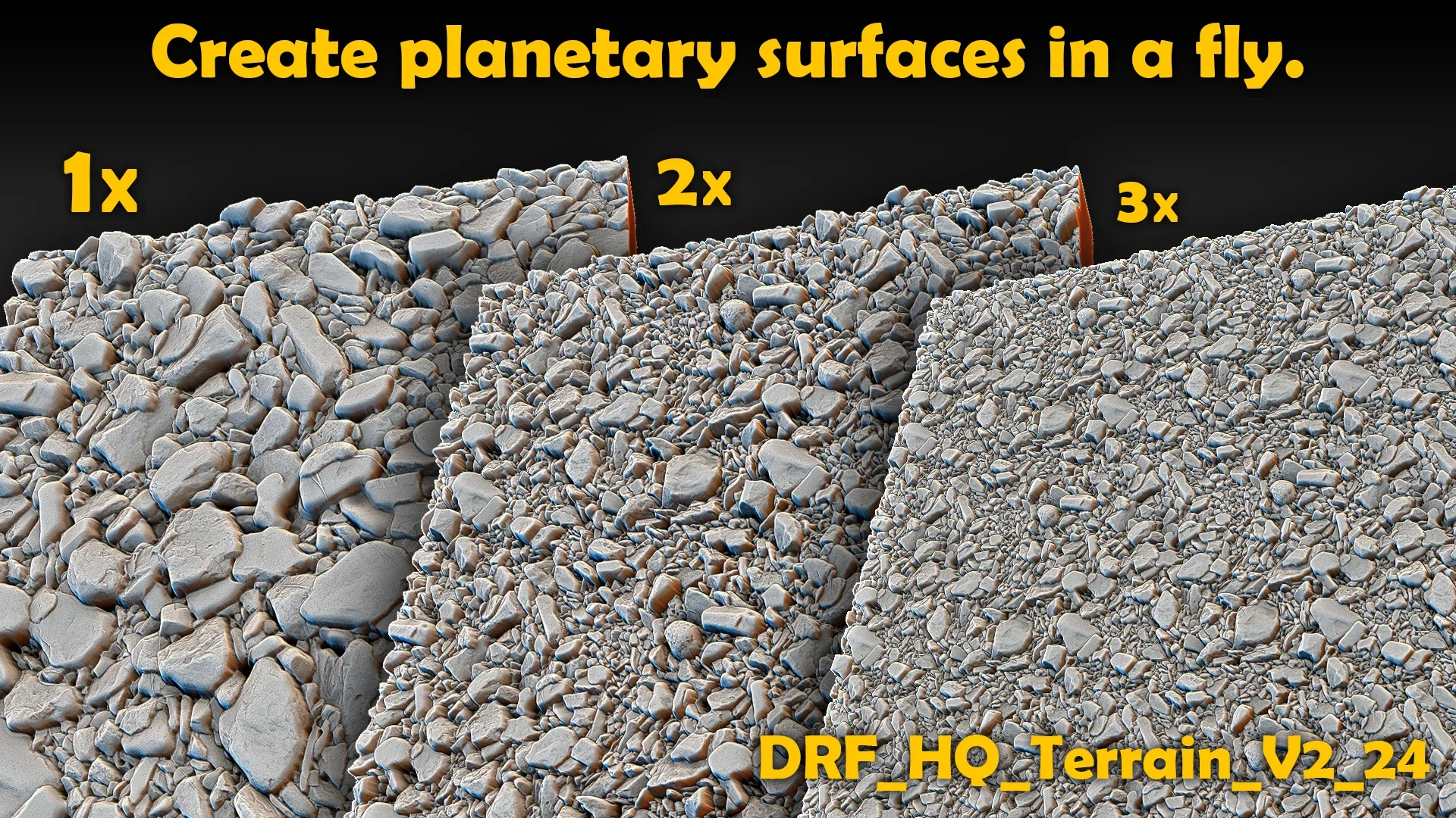 Ultra HQ Terrain / Rock Seamless Sculpt Zbrush brushes + Alphas (Blender, Substance, etc.) Vol.2