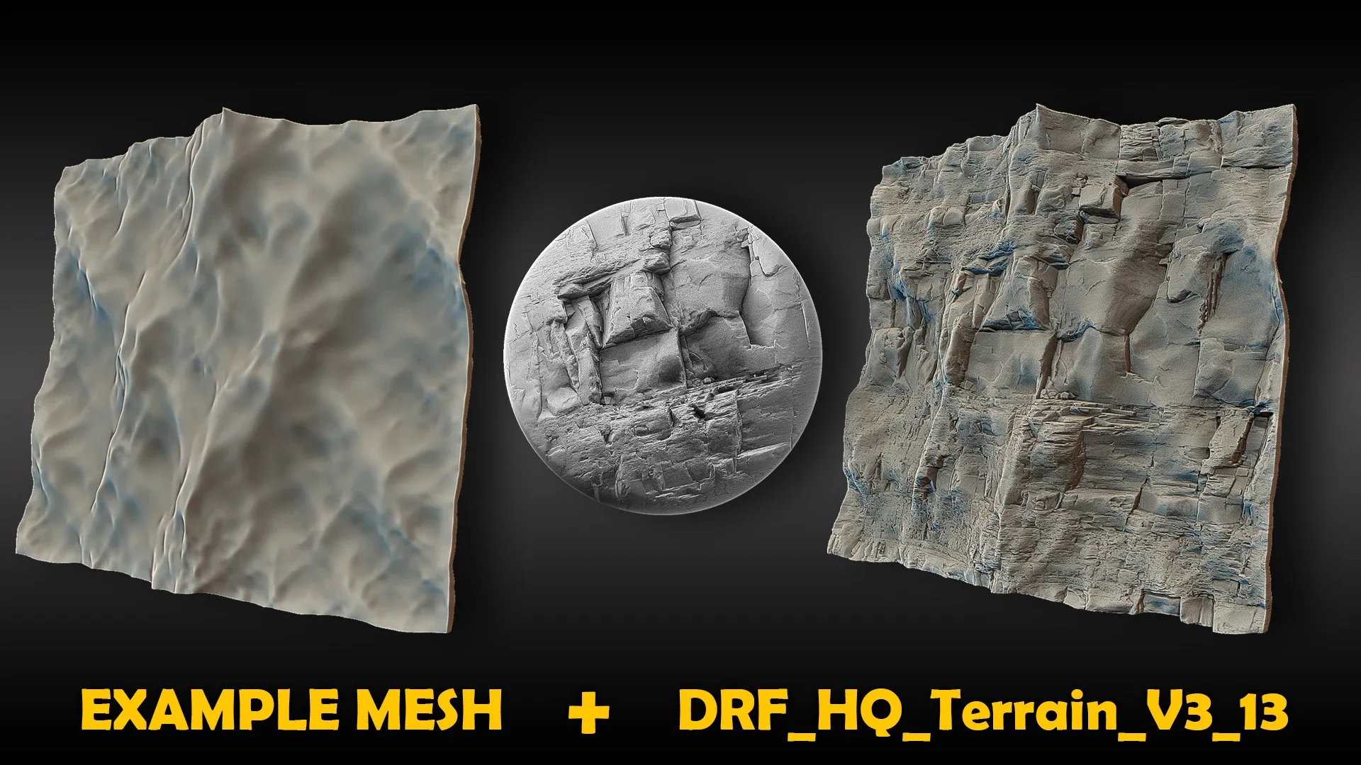 Ultra HQ Terrain / Rock Seamless Sculpt Zbrush brushes + Alphas (Blender, Substance, etc.) Vol.3