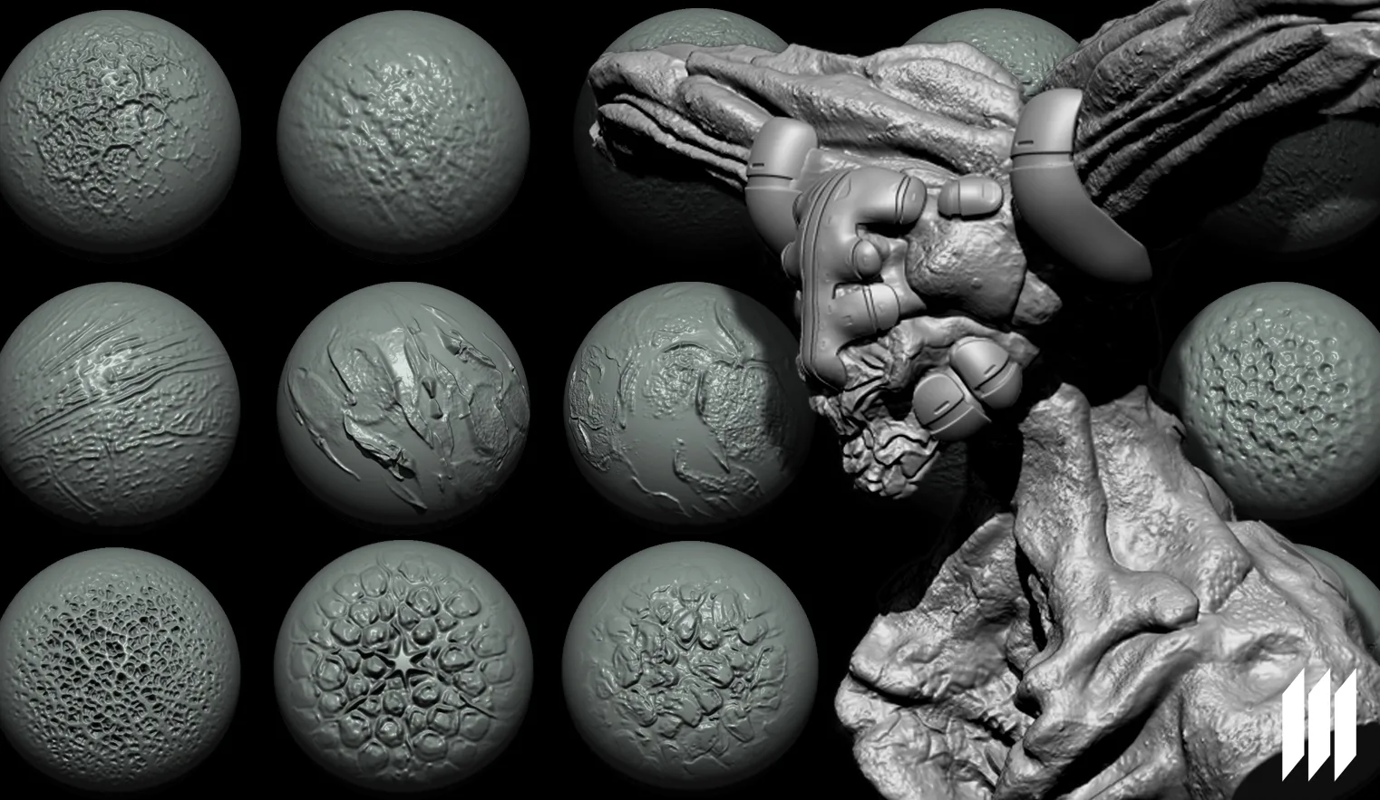 20 Skin Alphas From Fruits For Zbrush / Substance Painter / Blender