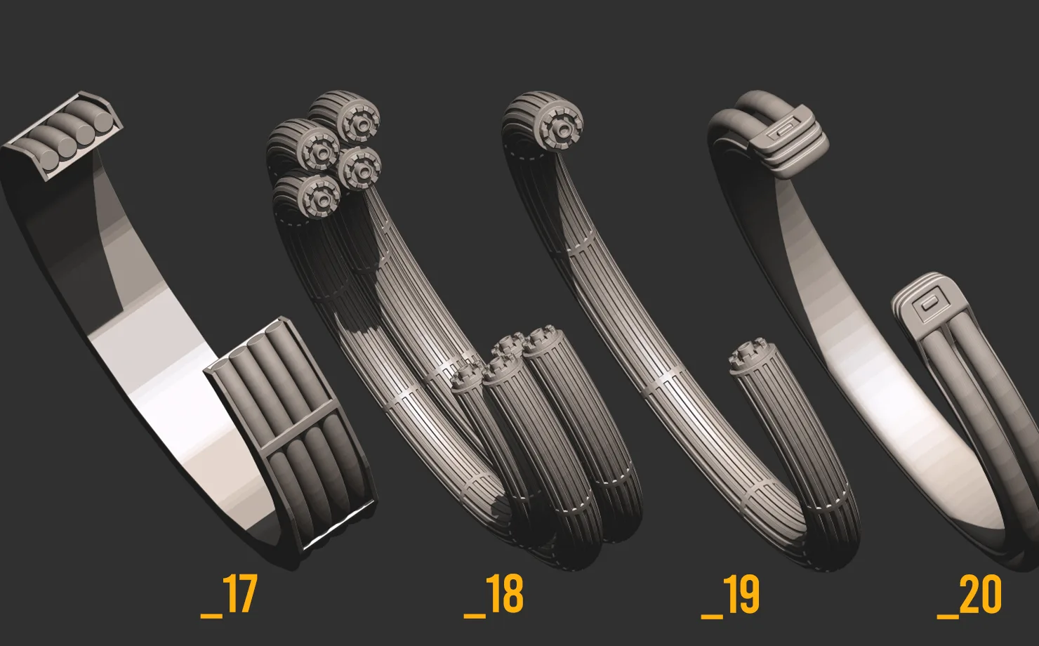 Cable IMM Brush For Concepting In Zbrush
