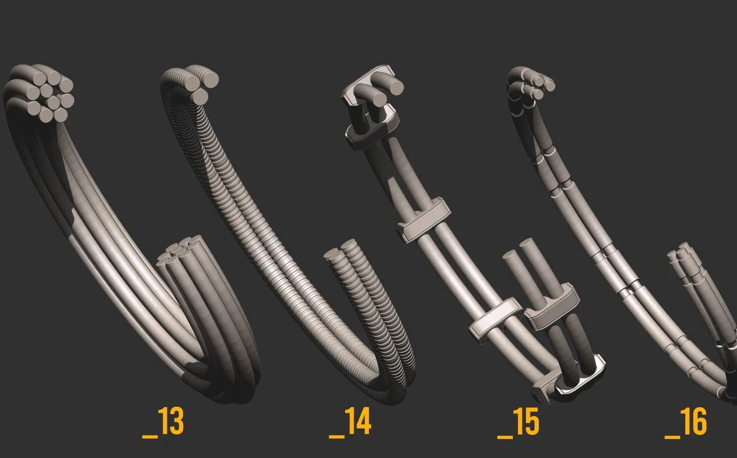 Cable IMM Brush For Concepting In Zbrush