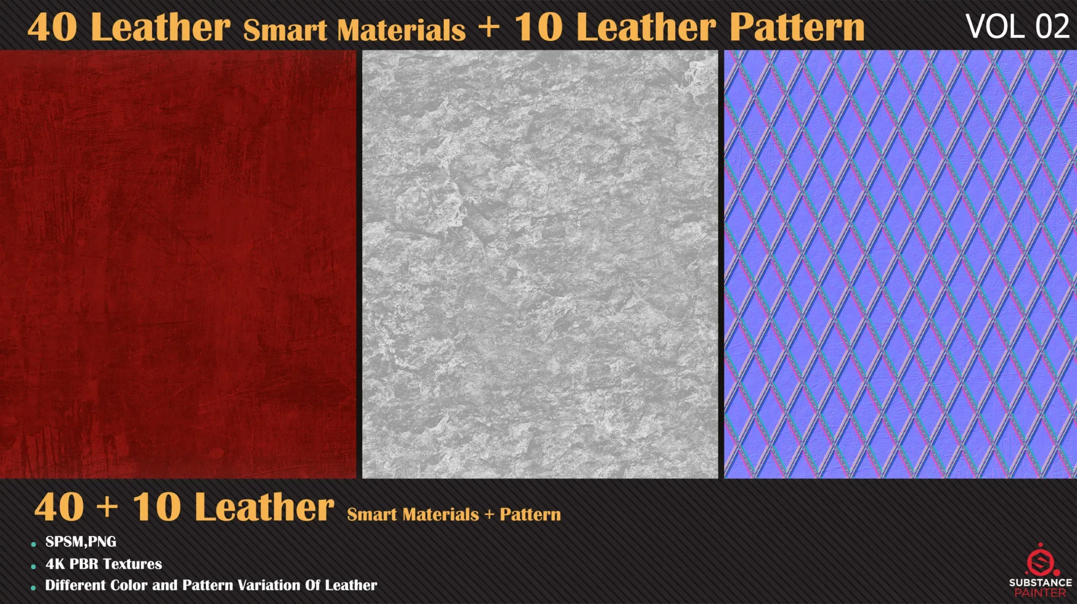 40 Leather Smart Materials + 10 Leather Patterns+Video Tutorial