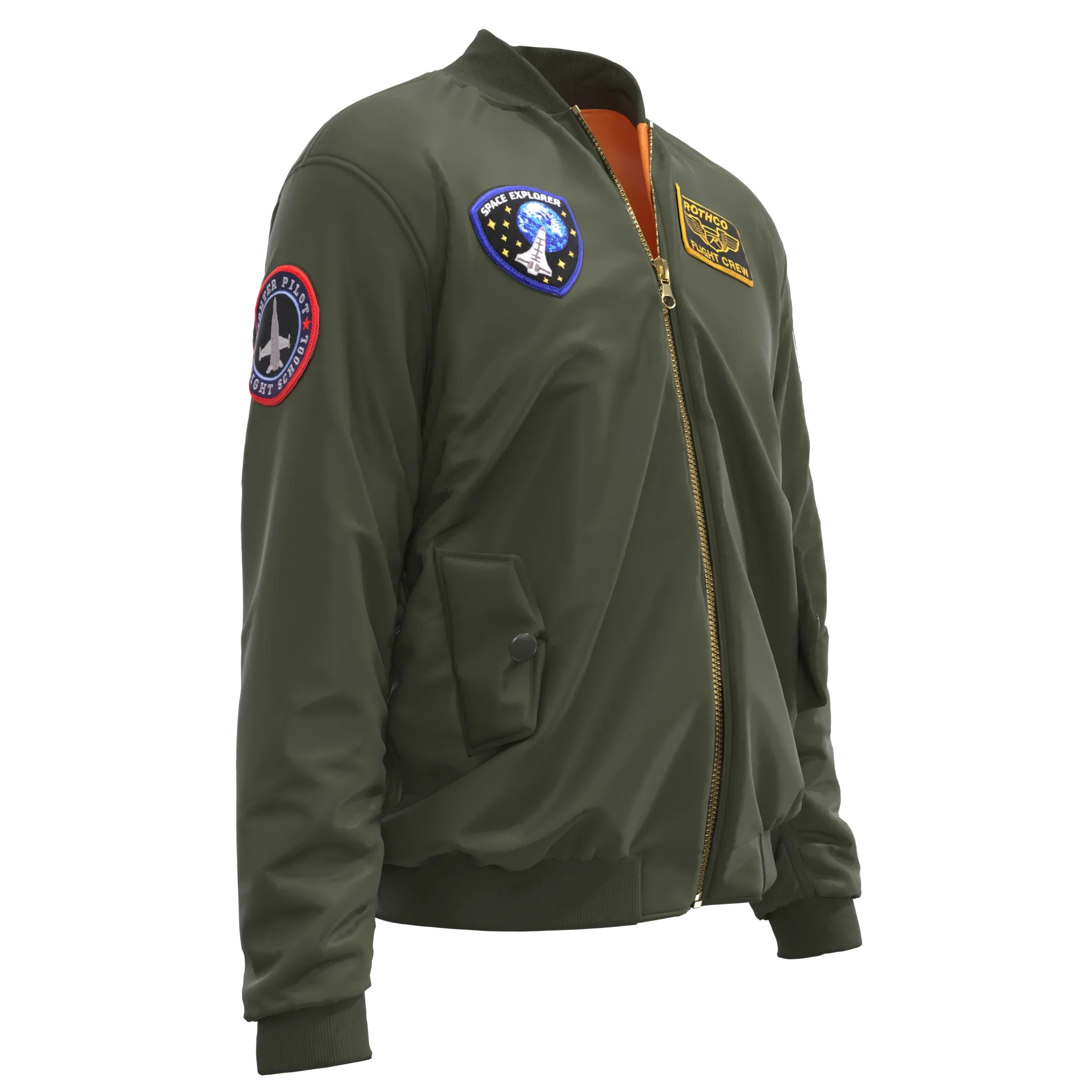 Flight Jacket, Marvelous Designer & Clo3d