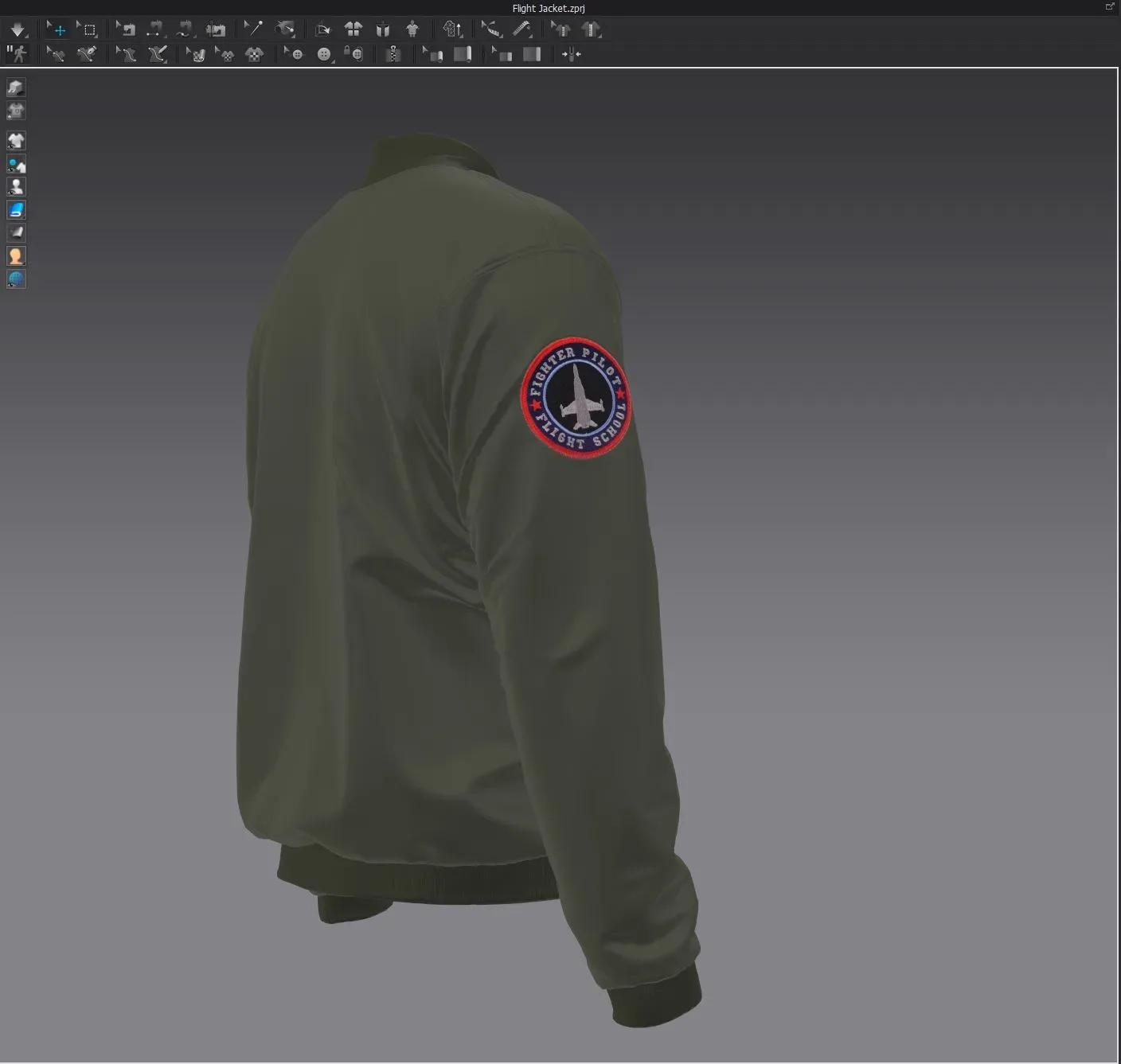 Flight Jacket, Marvelous Designer & Clo3d