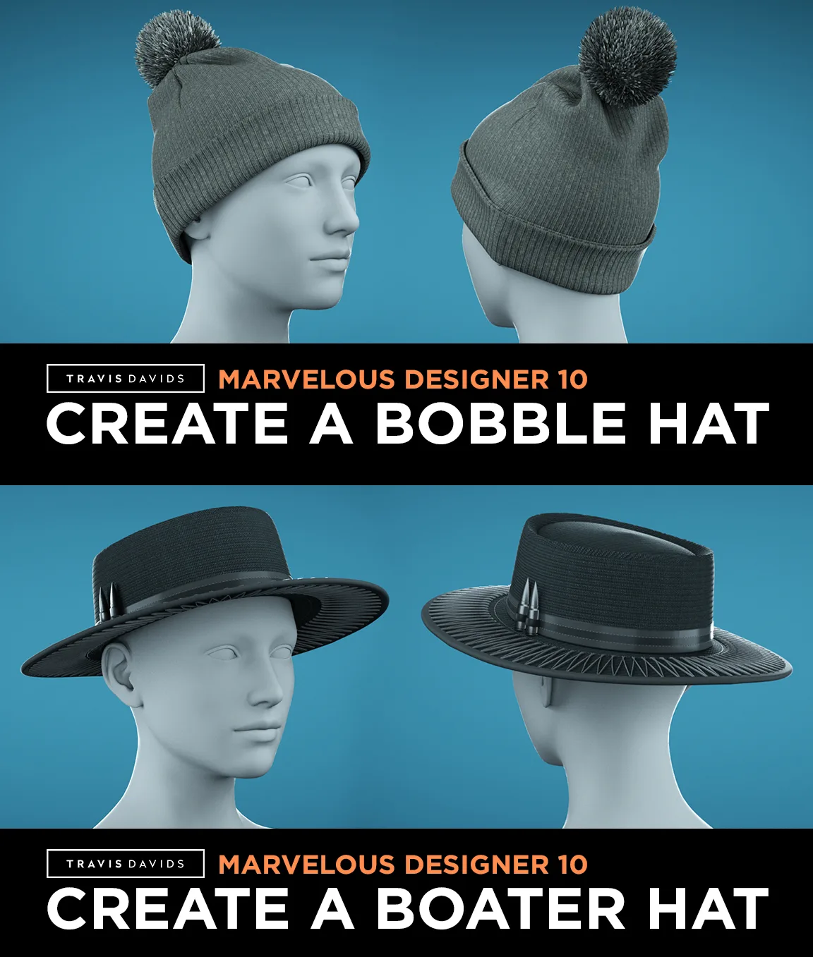 Marvelous Designer Hats - 3D Fashion Design Course