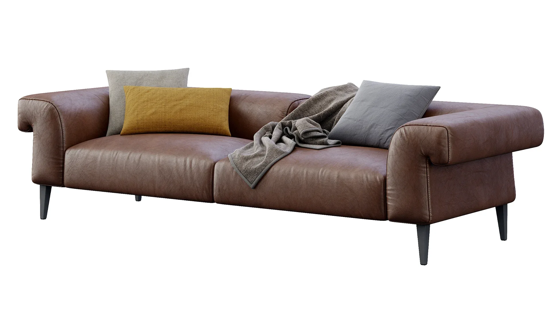 Leather Sofa Soho By Gianfranco Ferre