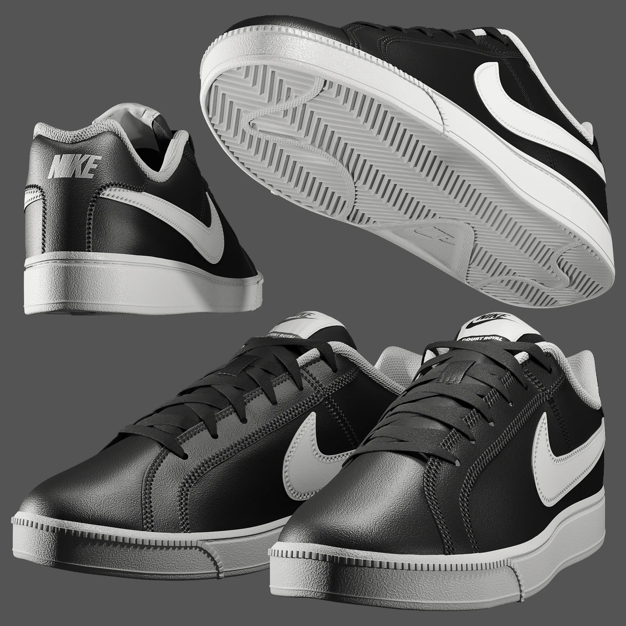 NIKE COURT ROYALE Sneakers - 3D Model