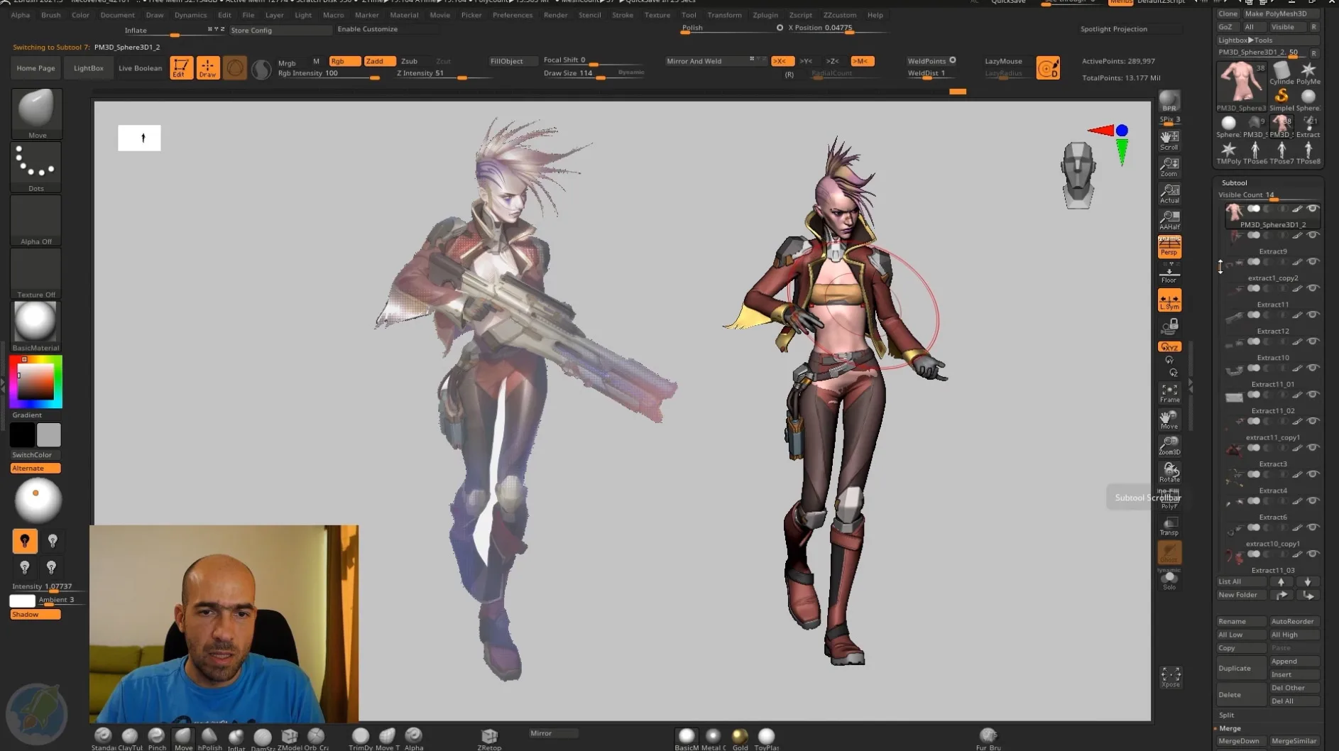 Stylized Cyberpunk Girl in Zbrush Tutorial