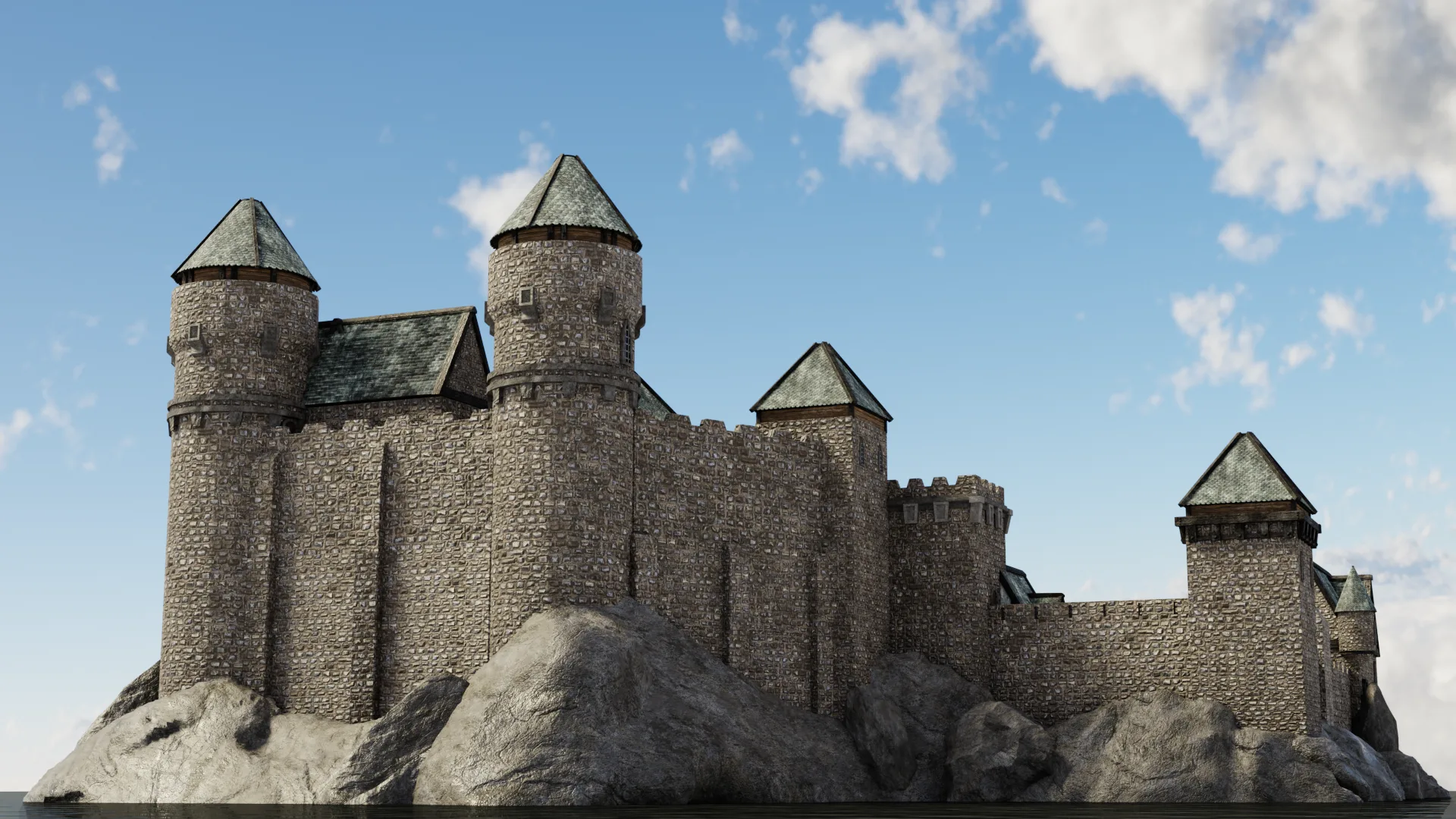 Blender 2.9 Medieval Castle Modular System: Creating a Medieval Castle Kitbash Course