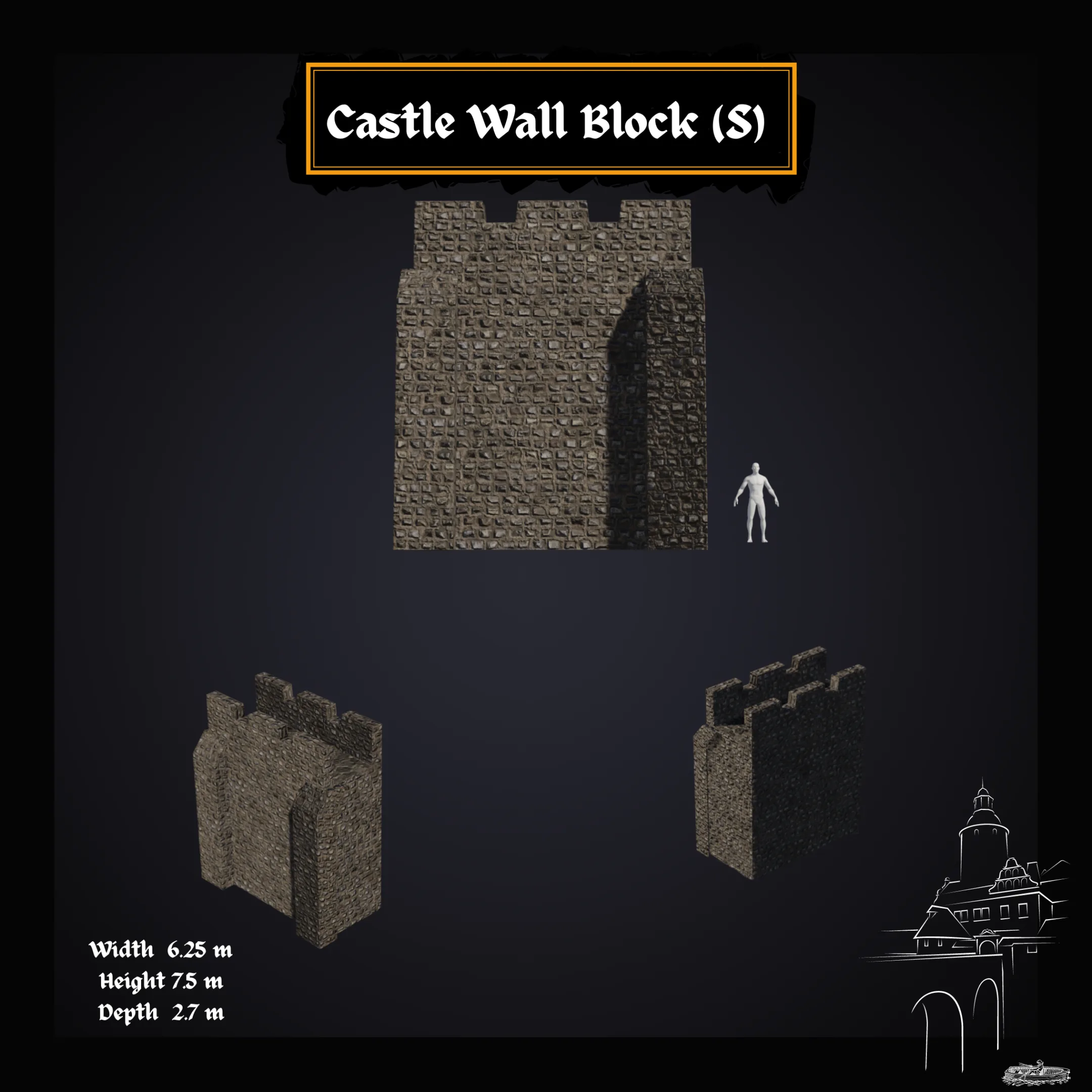 Blender 2.9 Medieval Castle Modular System: Creating a Medieval Castle Kitbash Course