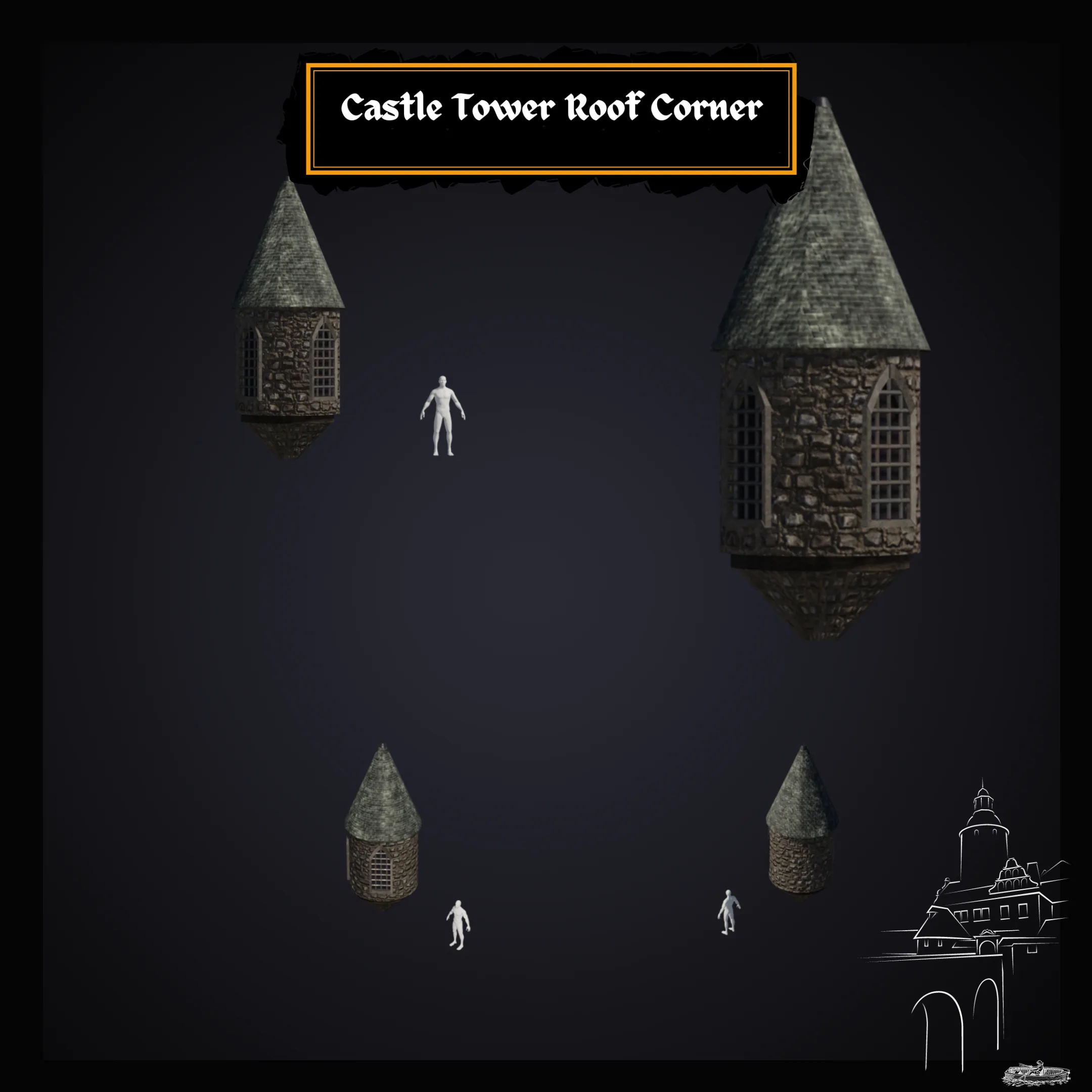 Blender 2.9 Medieval Castle Modular System: Creating a Medieval Castle Kitbash Course