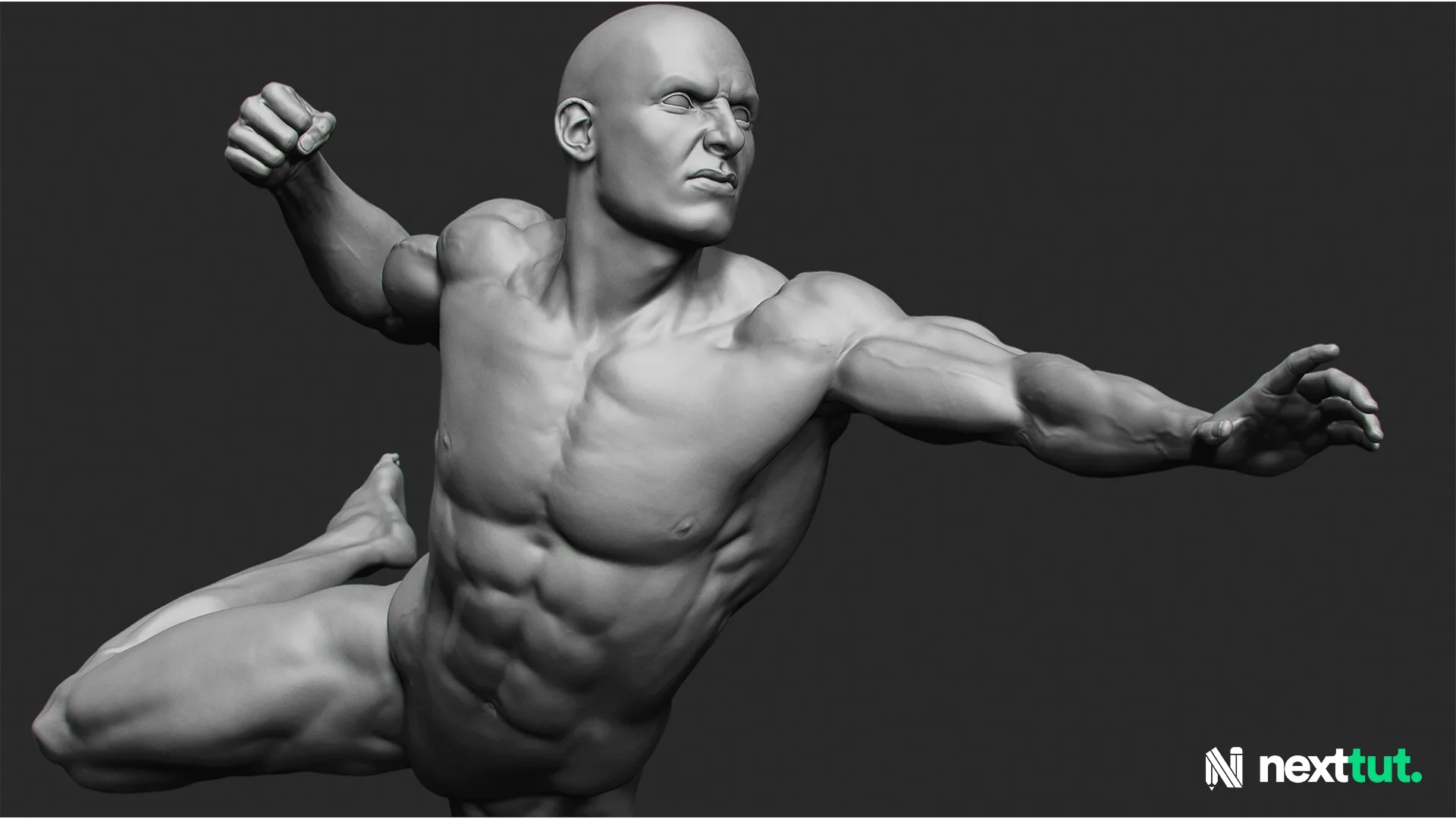 Dynamic Male Anatomy for Artists in Zbrush