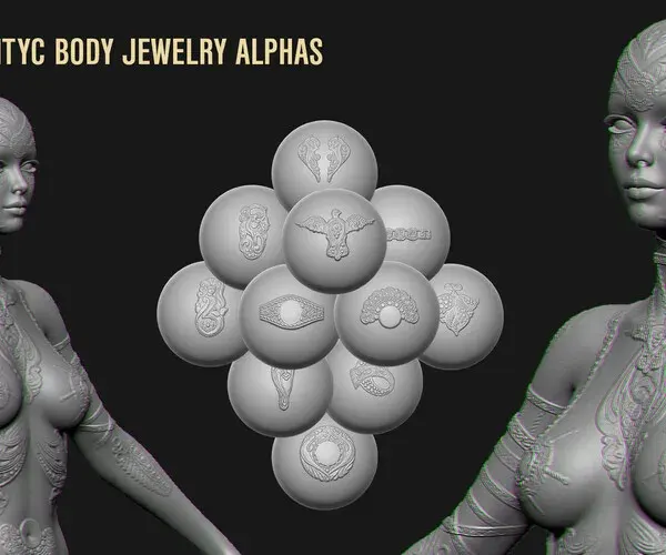 220+ ANTYC Body Jewelry & Cloth Decoration Alphas
