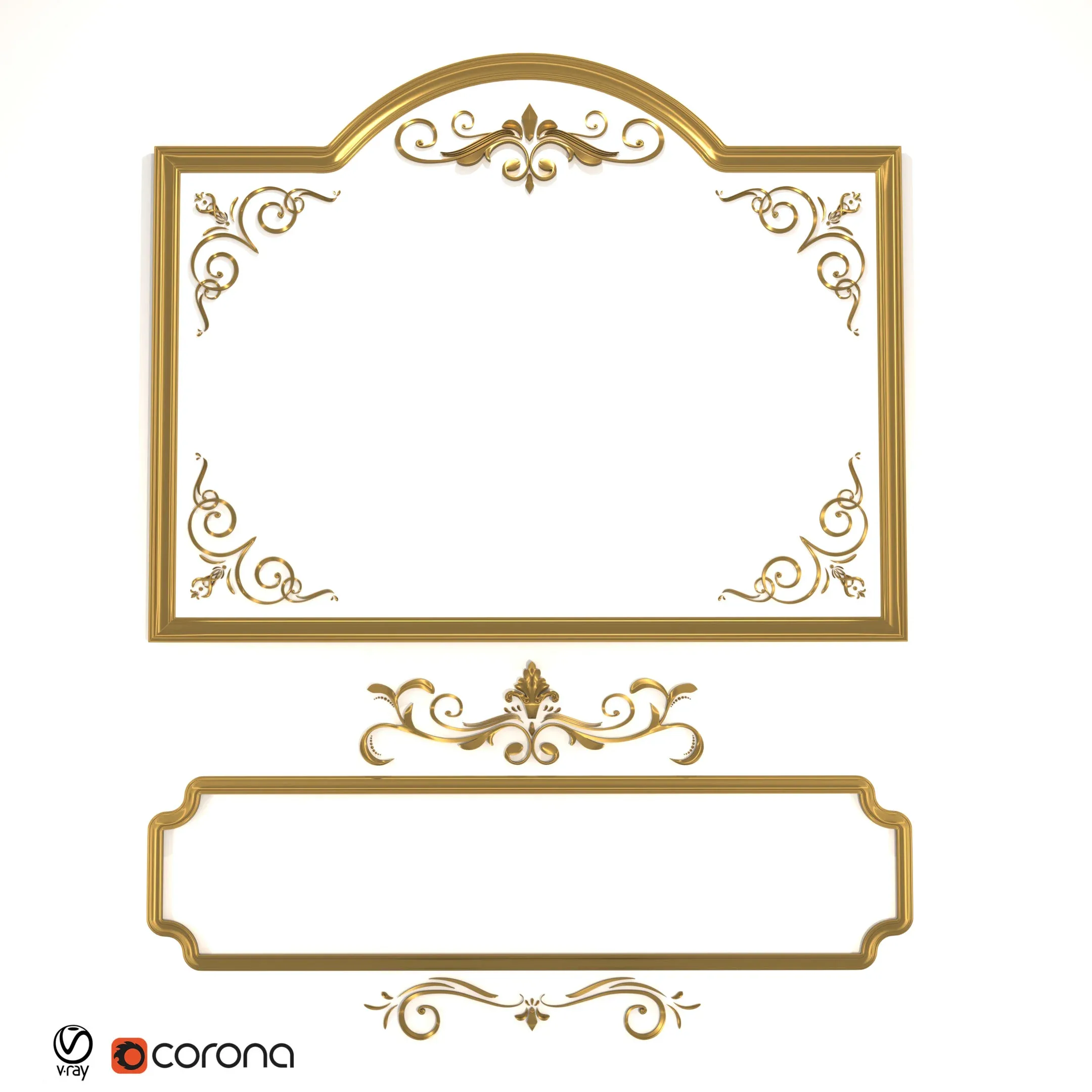 Free Sample Floral Ornament Frames