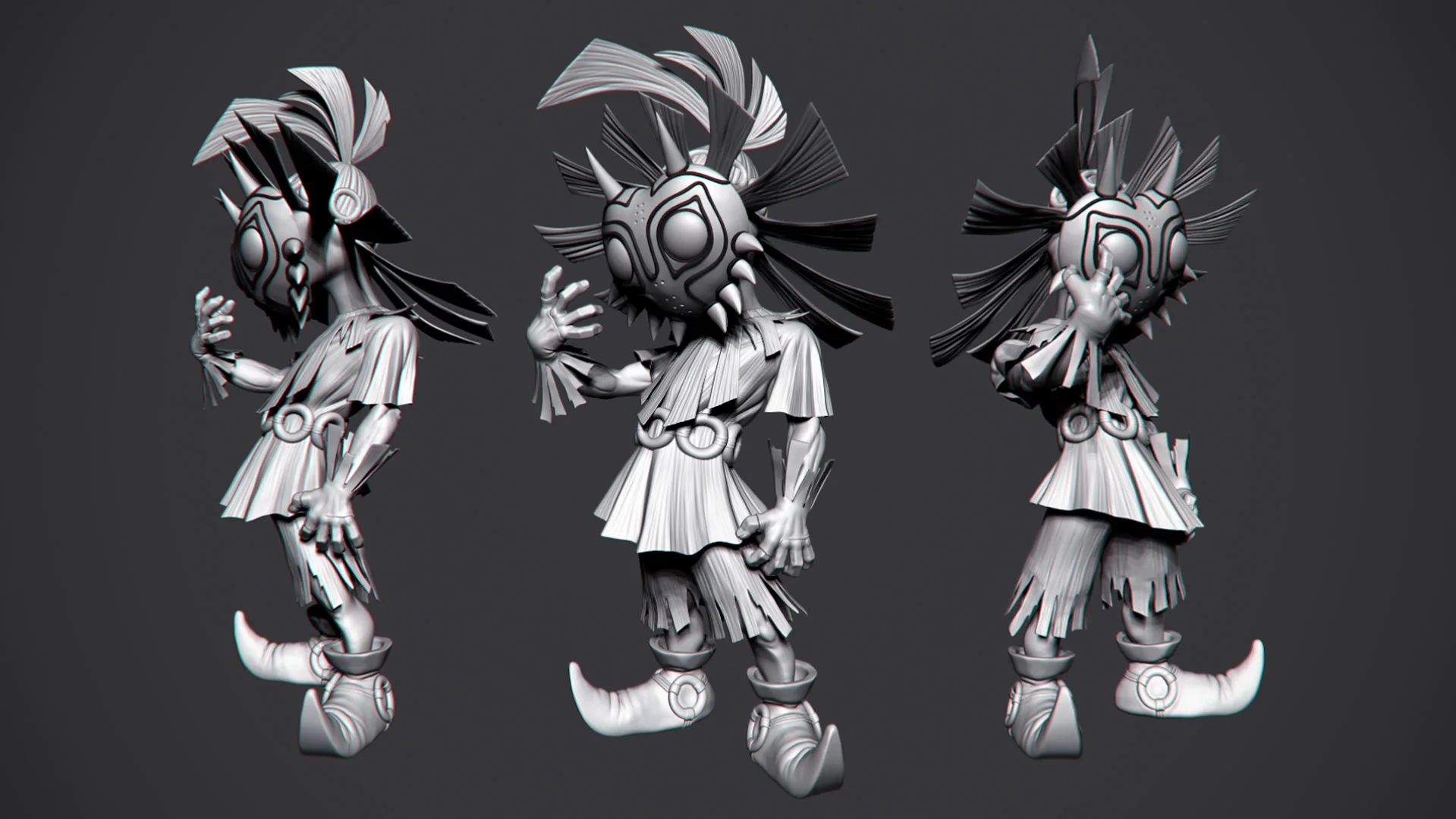 Stylized Character Sculpting in ZBrush - Majora & Skull Kid