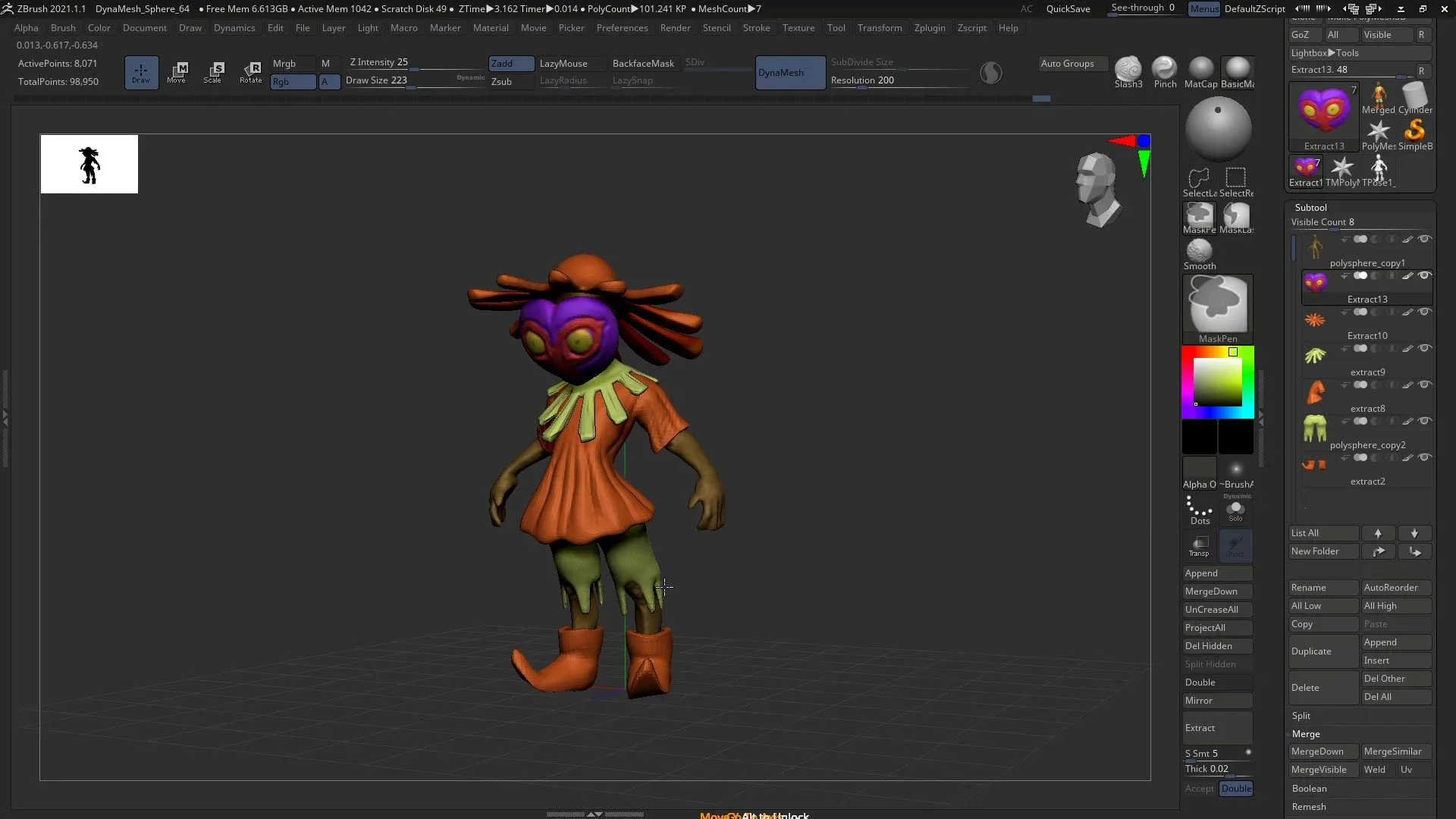 Stylized Character Sculpting in ZBrush - Majora & Skull Kid