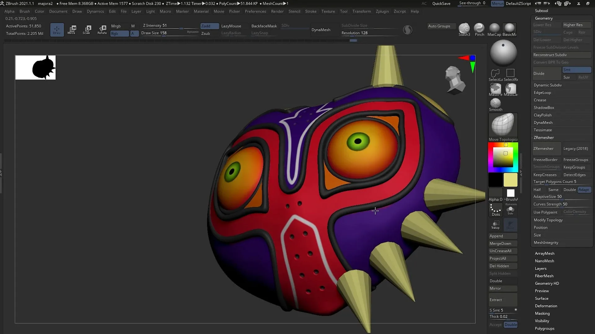 Stylized Character Sculpting in ZBrush - Majora & Skull Kid