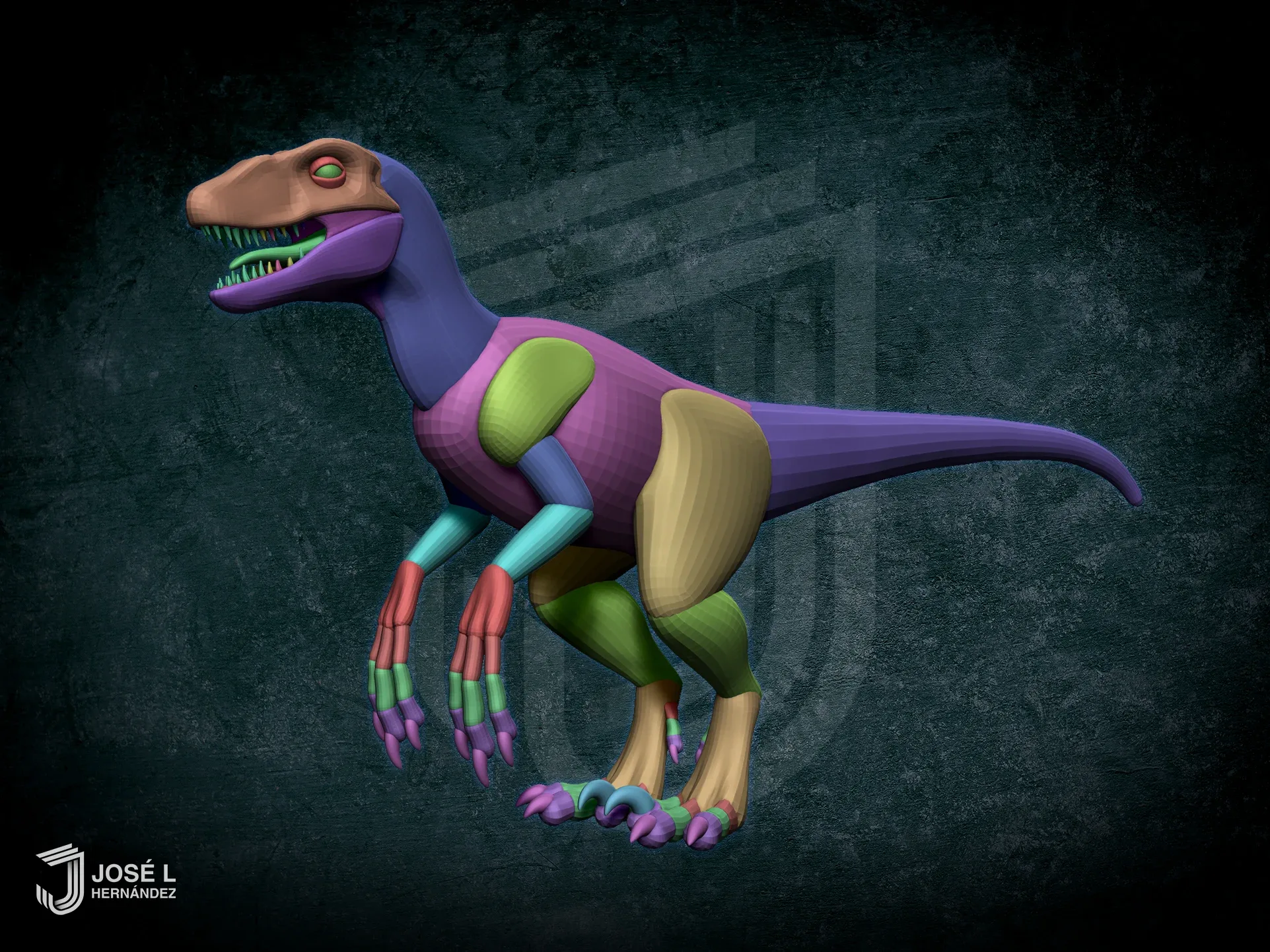 Basemesh Velociraptor