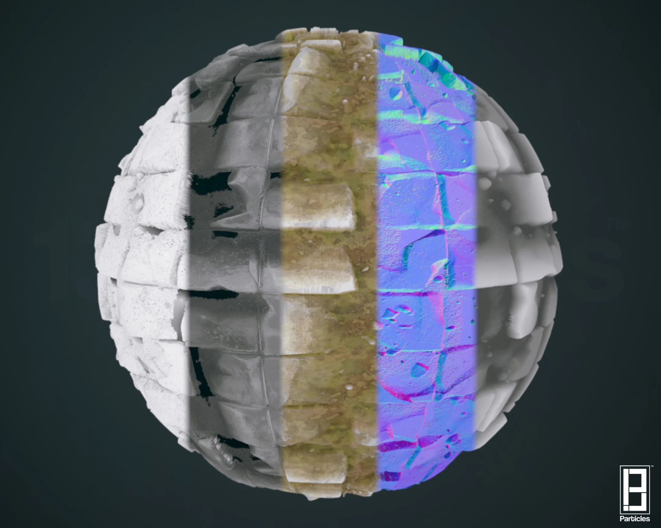 4k PBR Texture Of Wet Stone