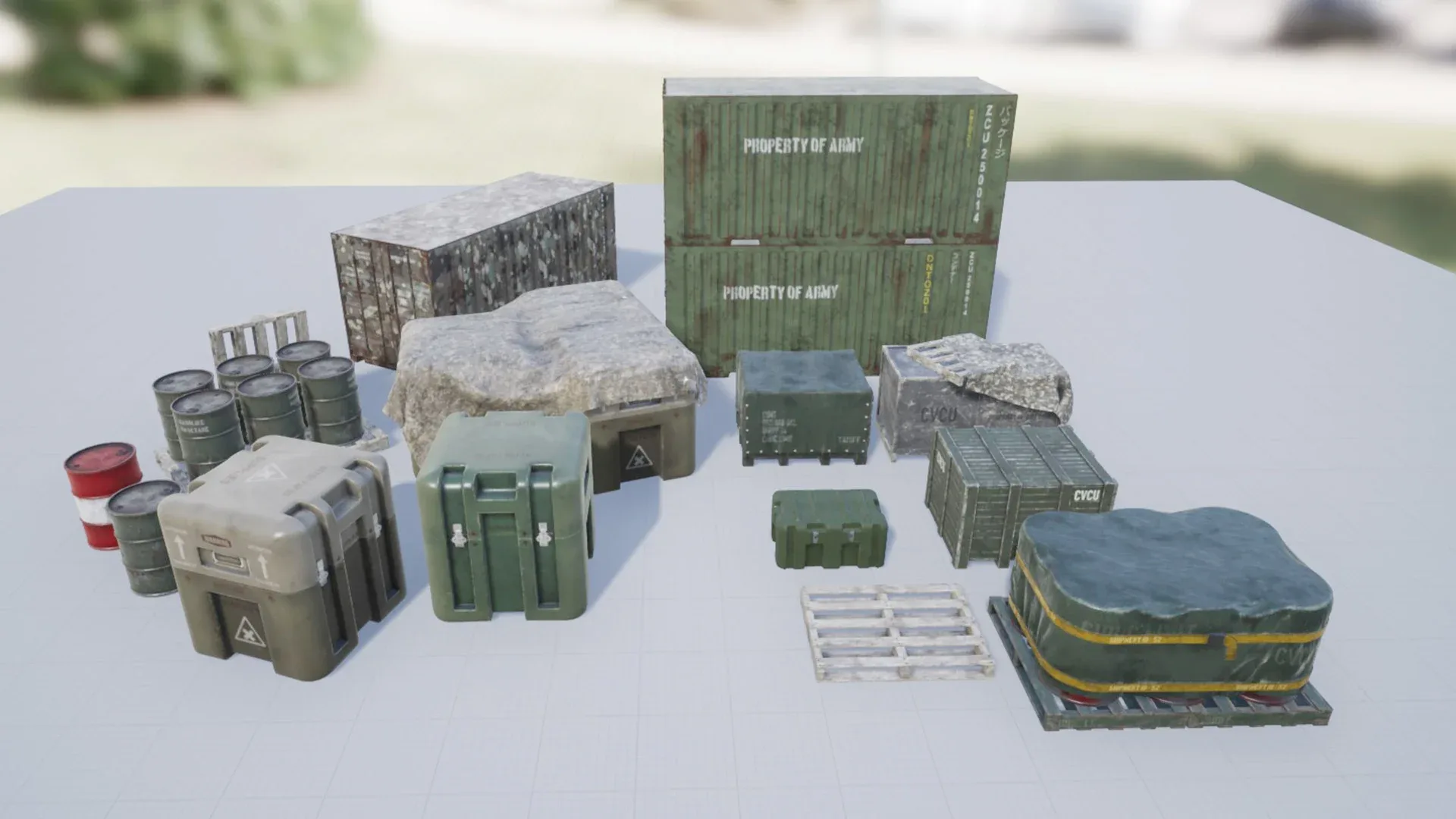 Military Containers & Crates Pack