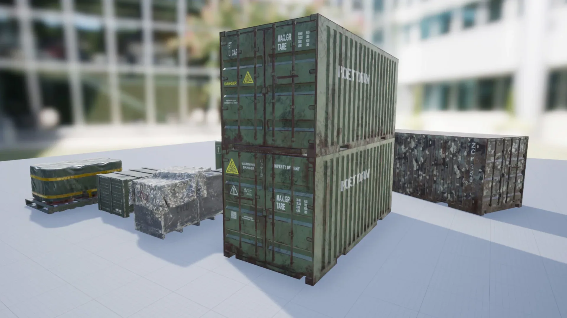 Military Containers & Crates Pack