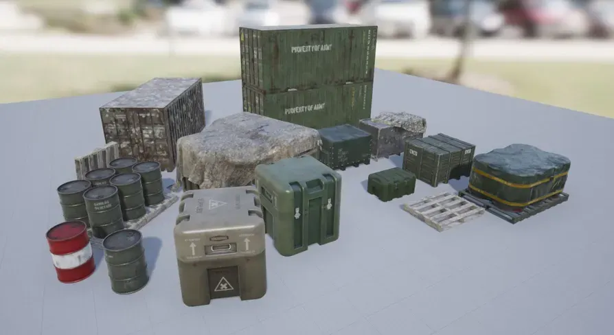 Military Containers & Crates Pack