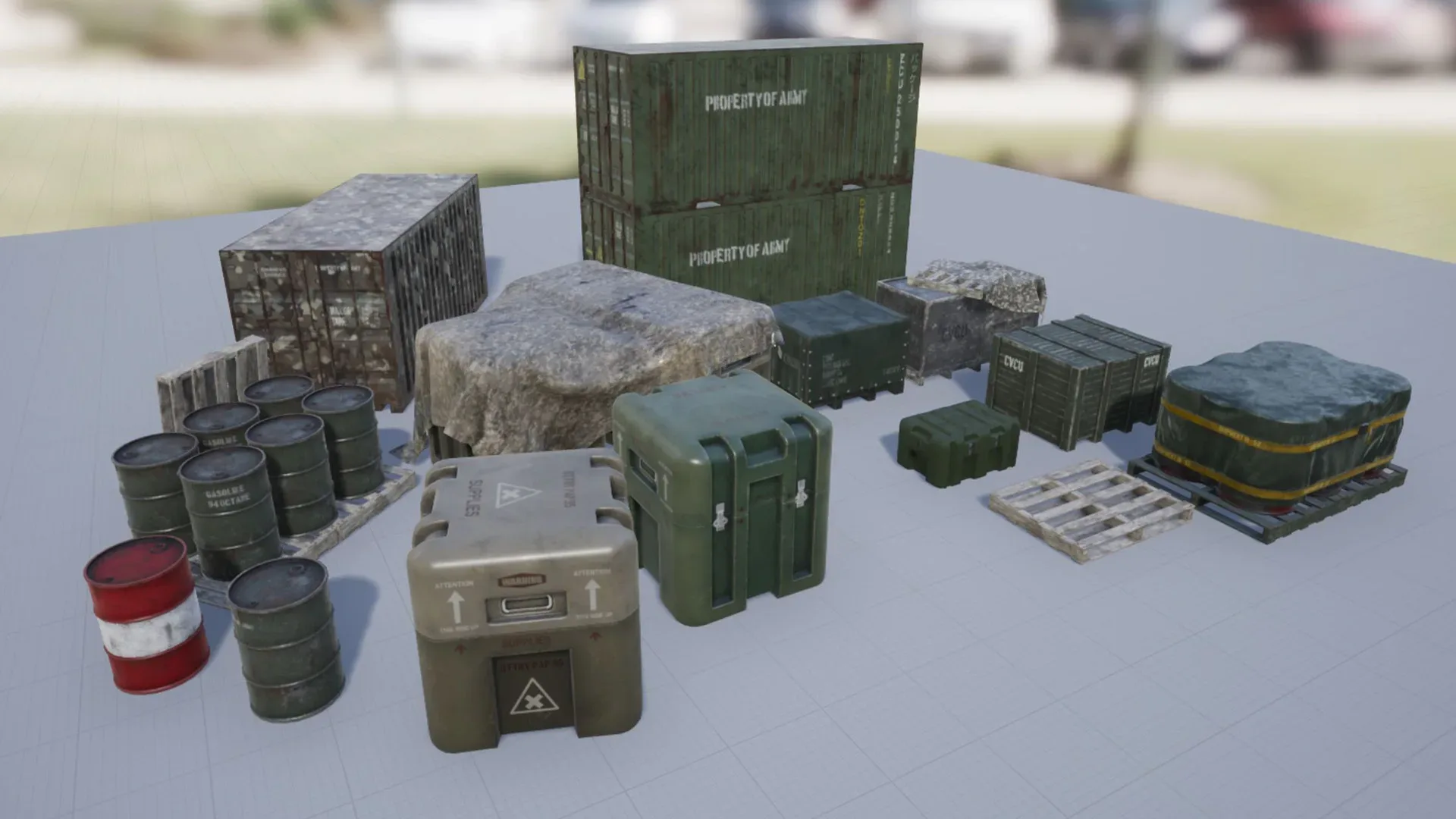 Military Containers & Crates Pack