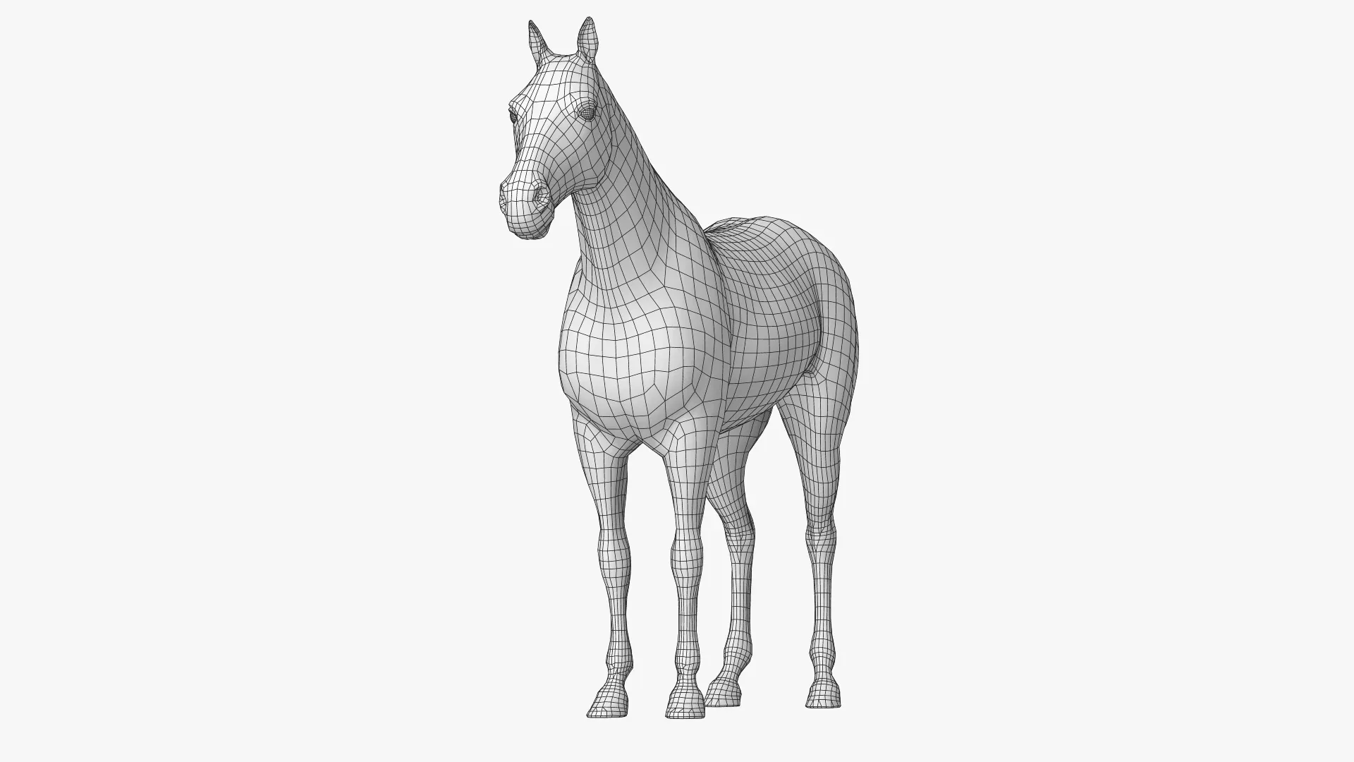 Horse Black Animated