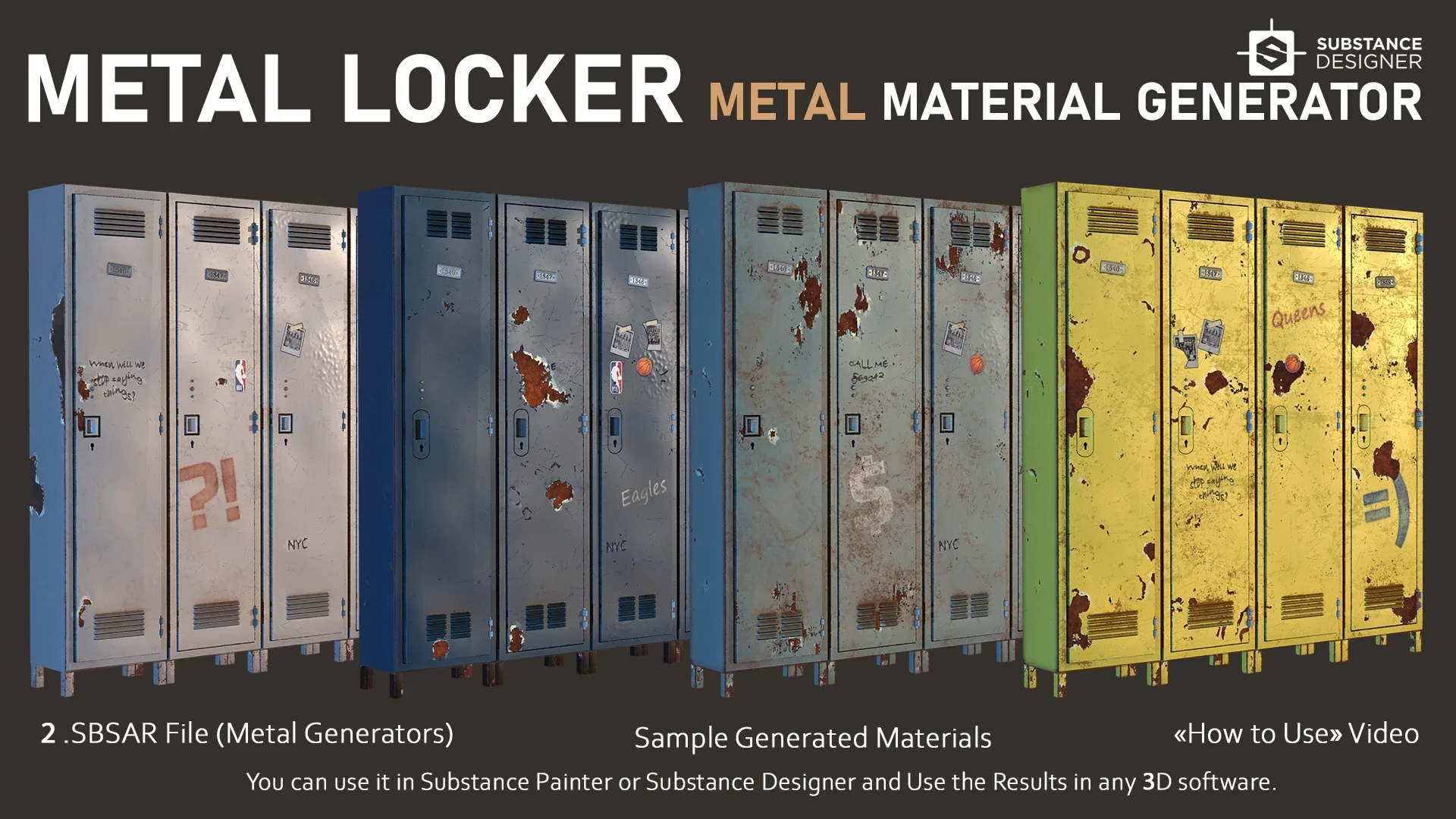 Metal Locker - Old Metal Material Generator