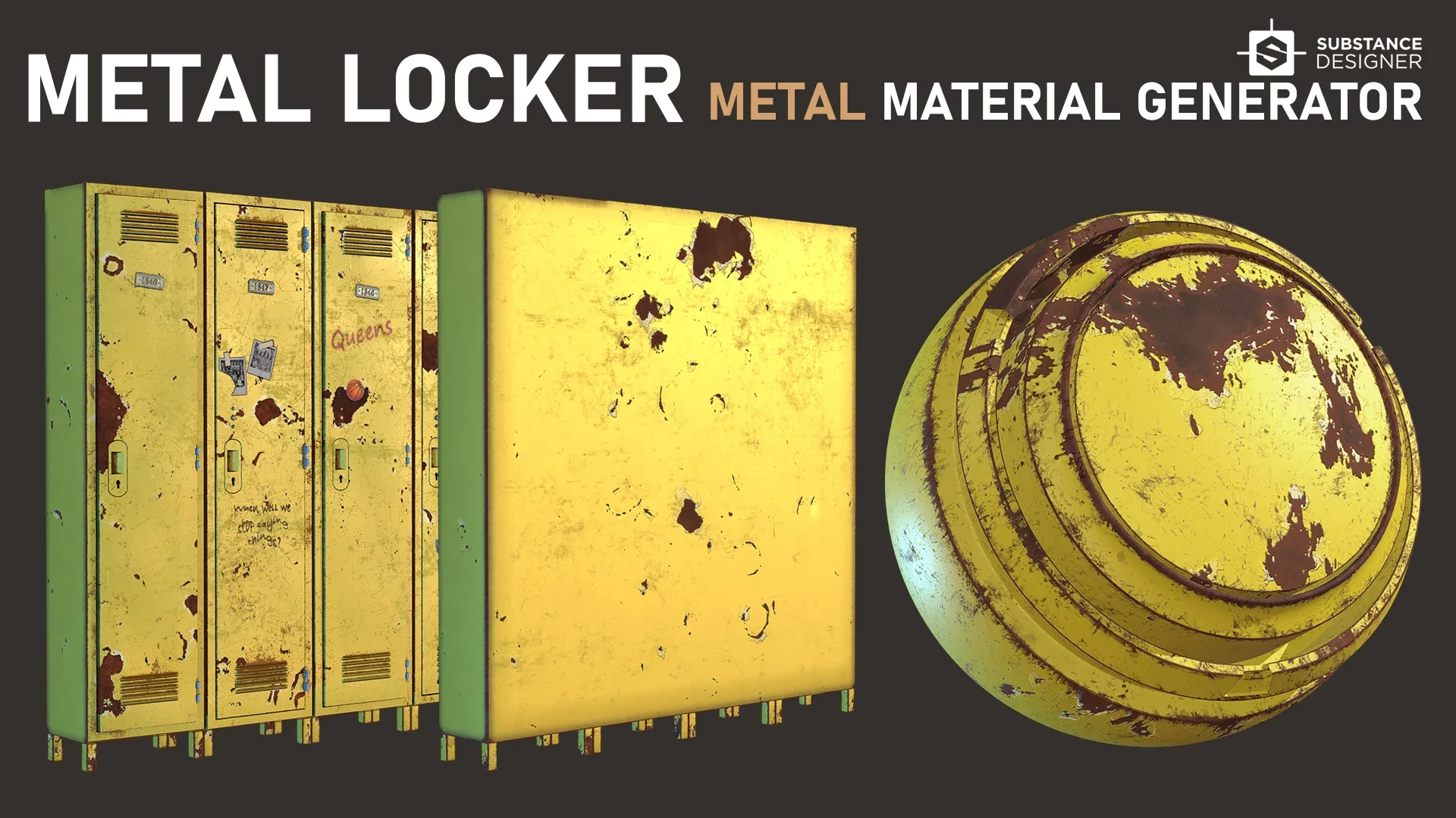 Metal Locker - Old Metal Material Generator