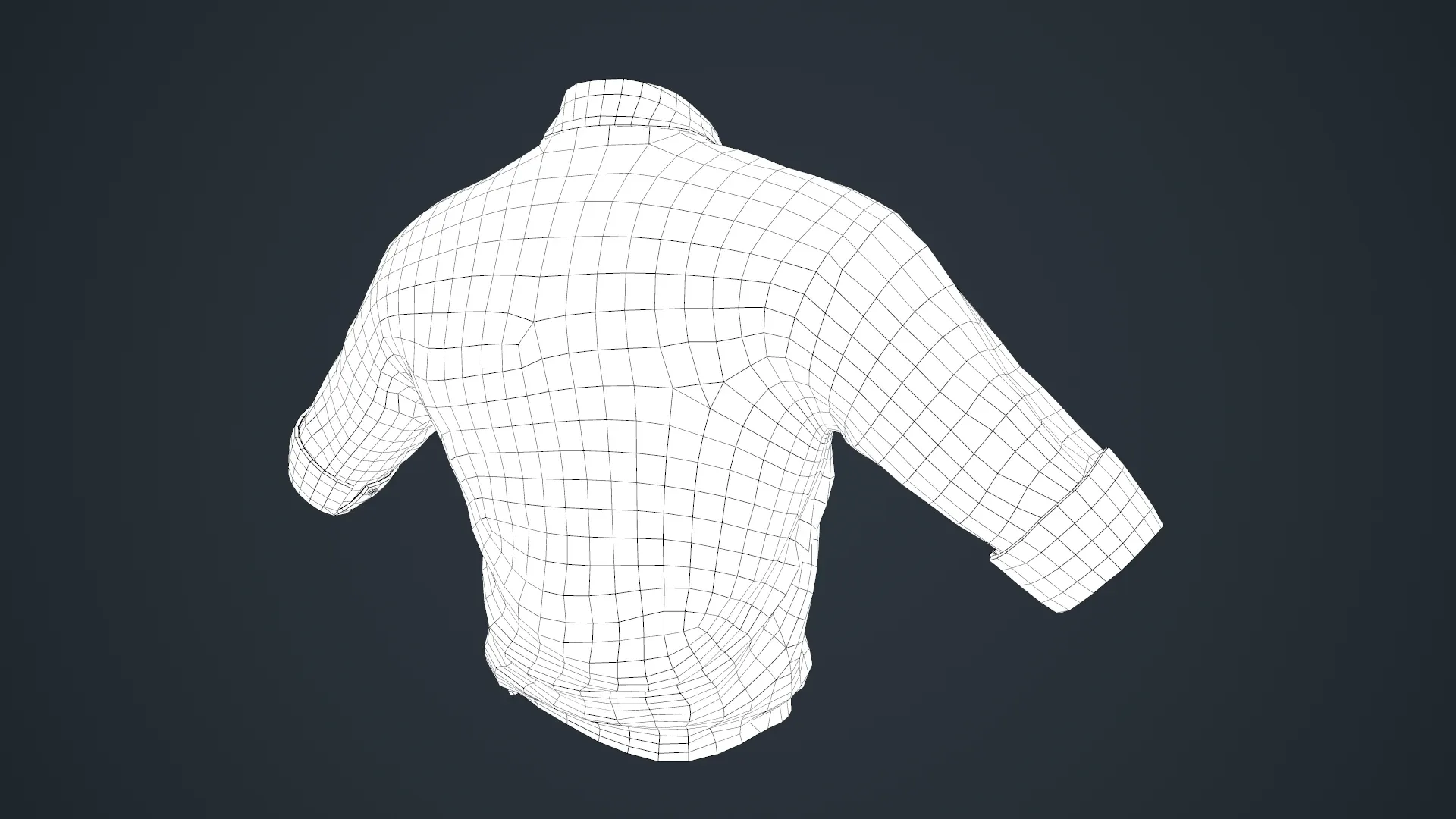 White Suit Shirt Rolled Sleeve