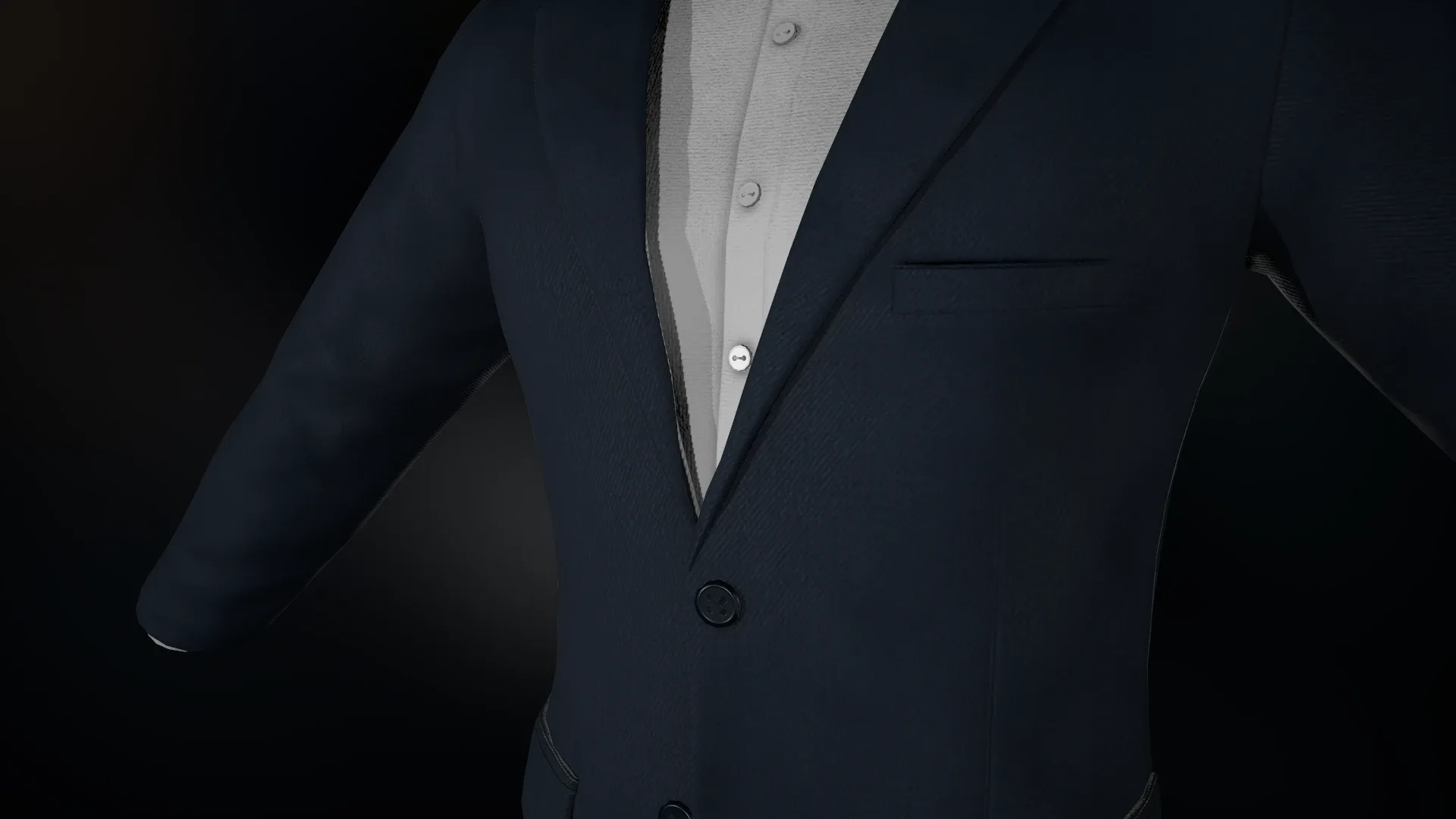 Blue Suit With White Shirt