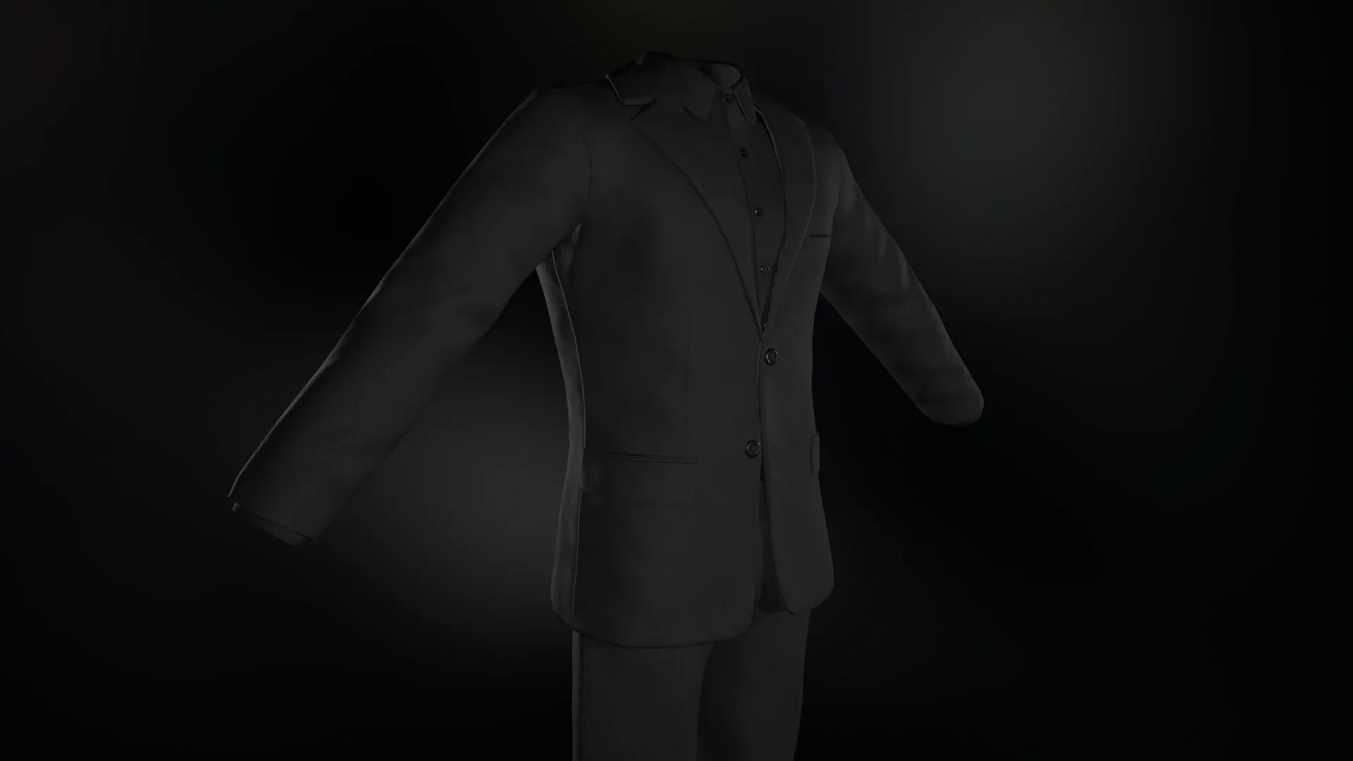 Full Black Suit