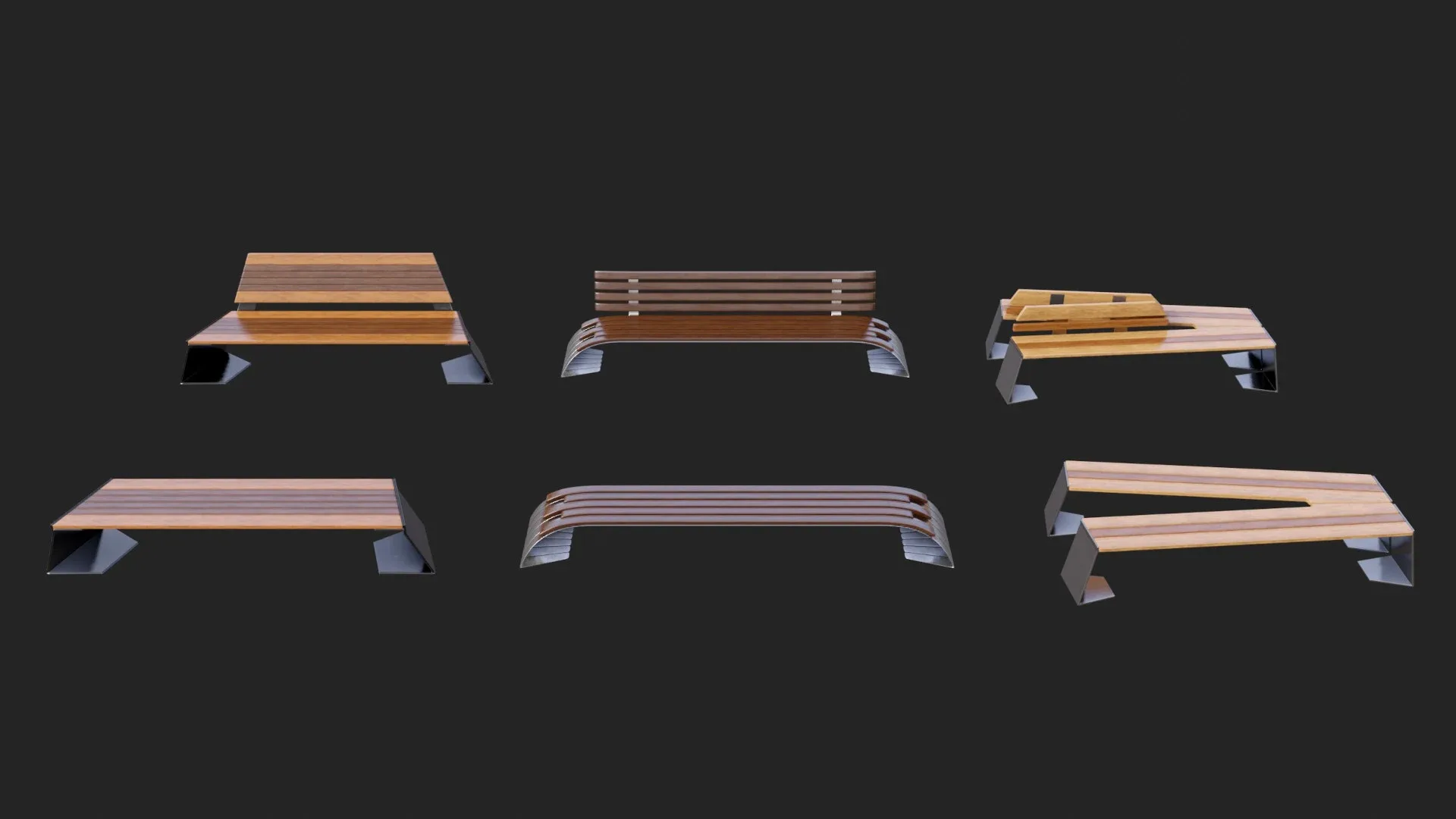 Modern Street Objects 3D Asset Pack